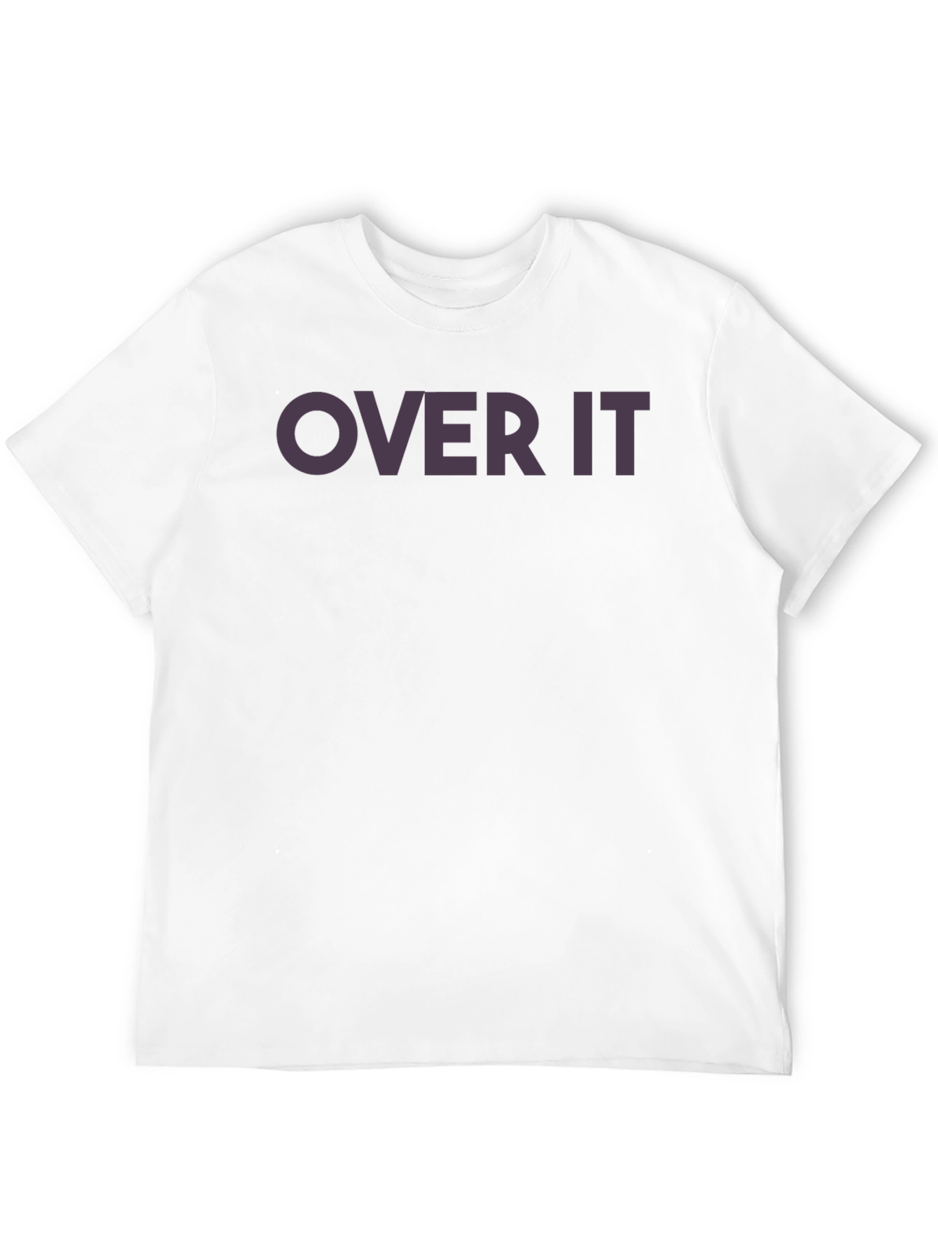 Over It Black Graphic Tee - Casual Style