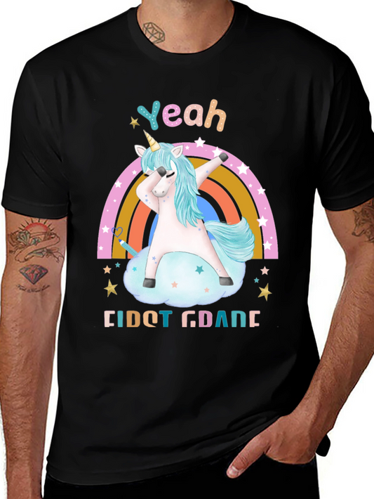 Yeah First Grade Unicorn Dab T-Shirt