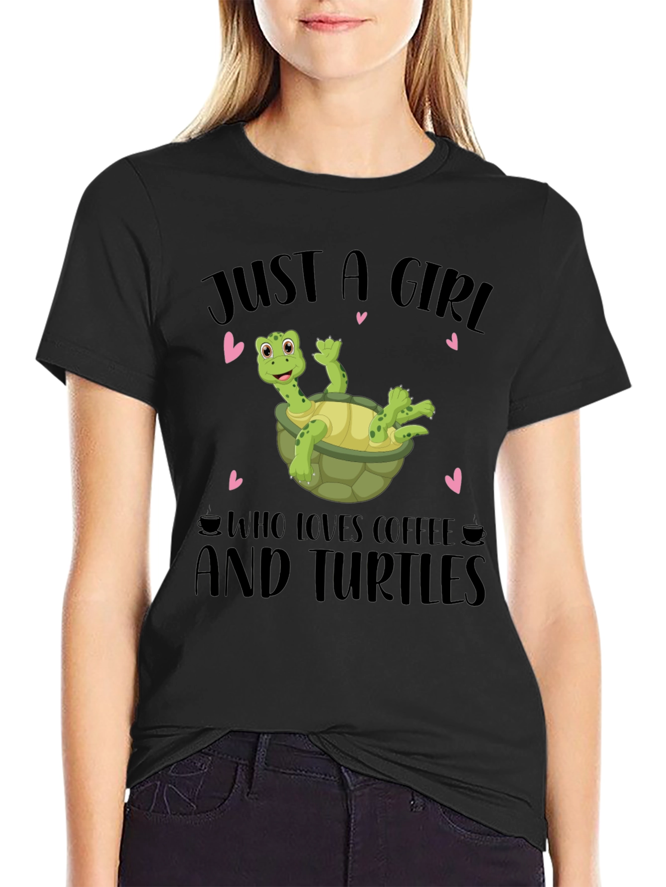 Just A Girl Who Loves Coffee & Turtles T-Shirt