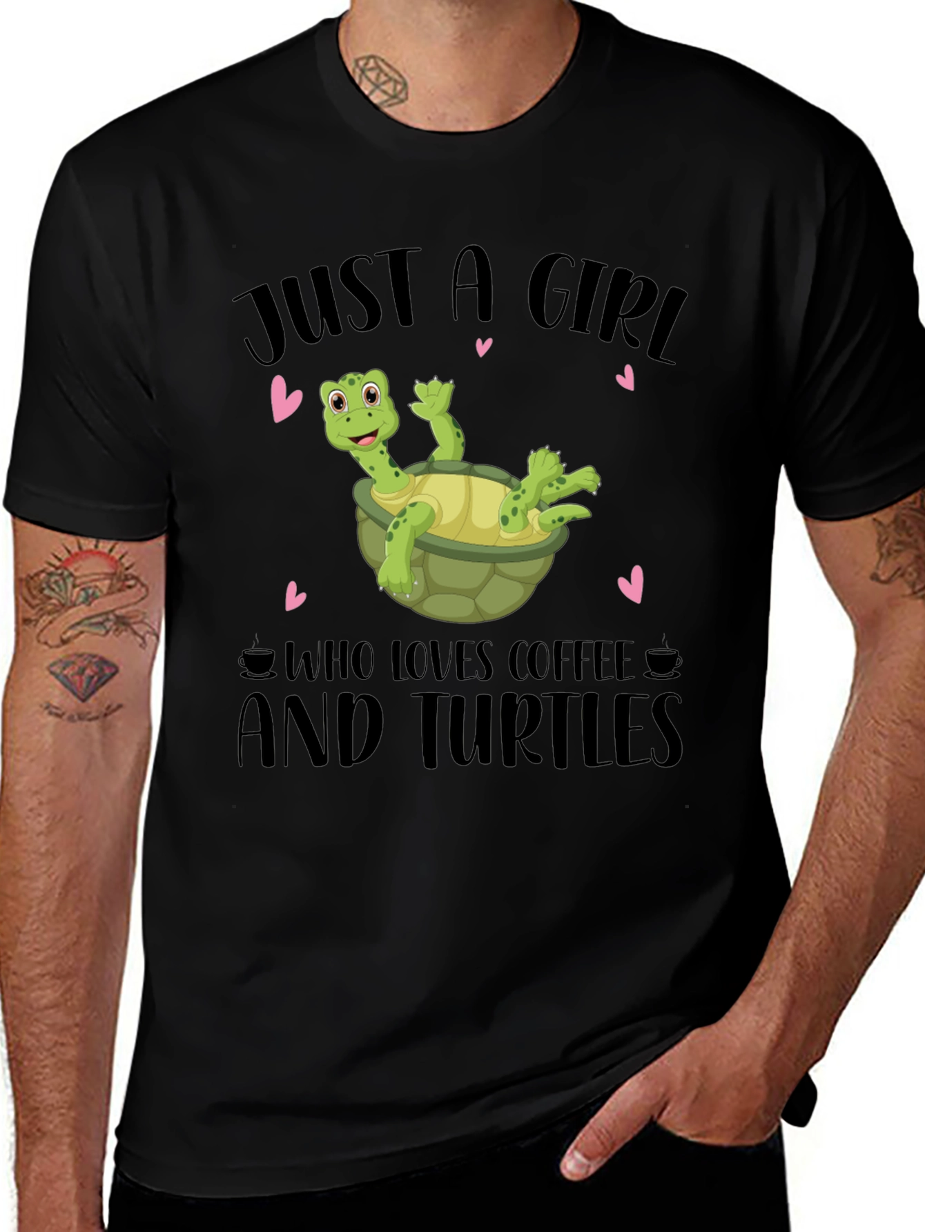 Just A Girl Who Loves Coffee & Turtles T-Shirt