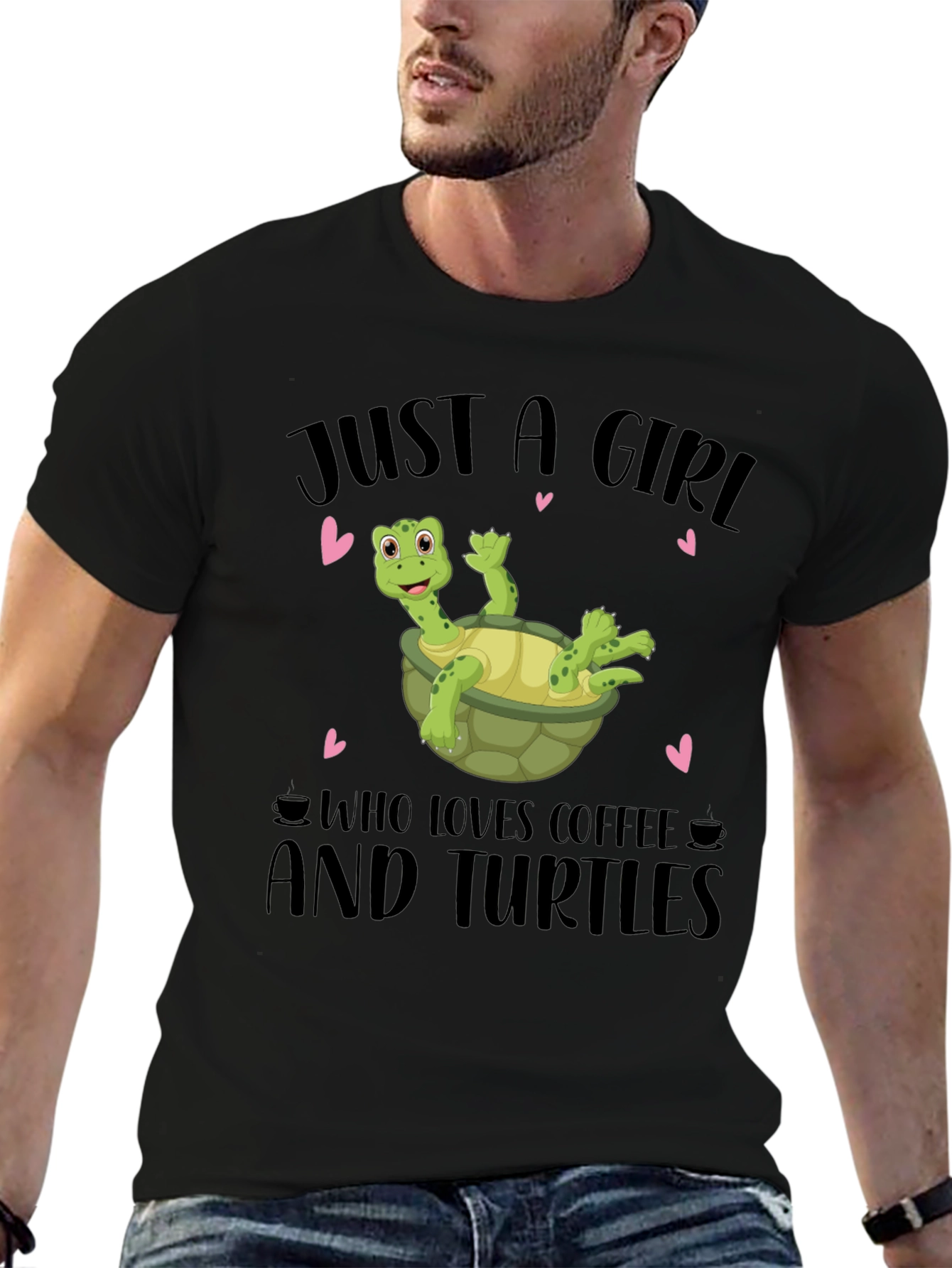 Just A Girl Who Loves Coffee & Turtles T-Shirt