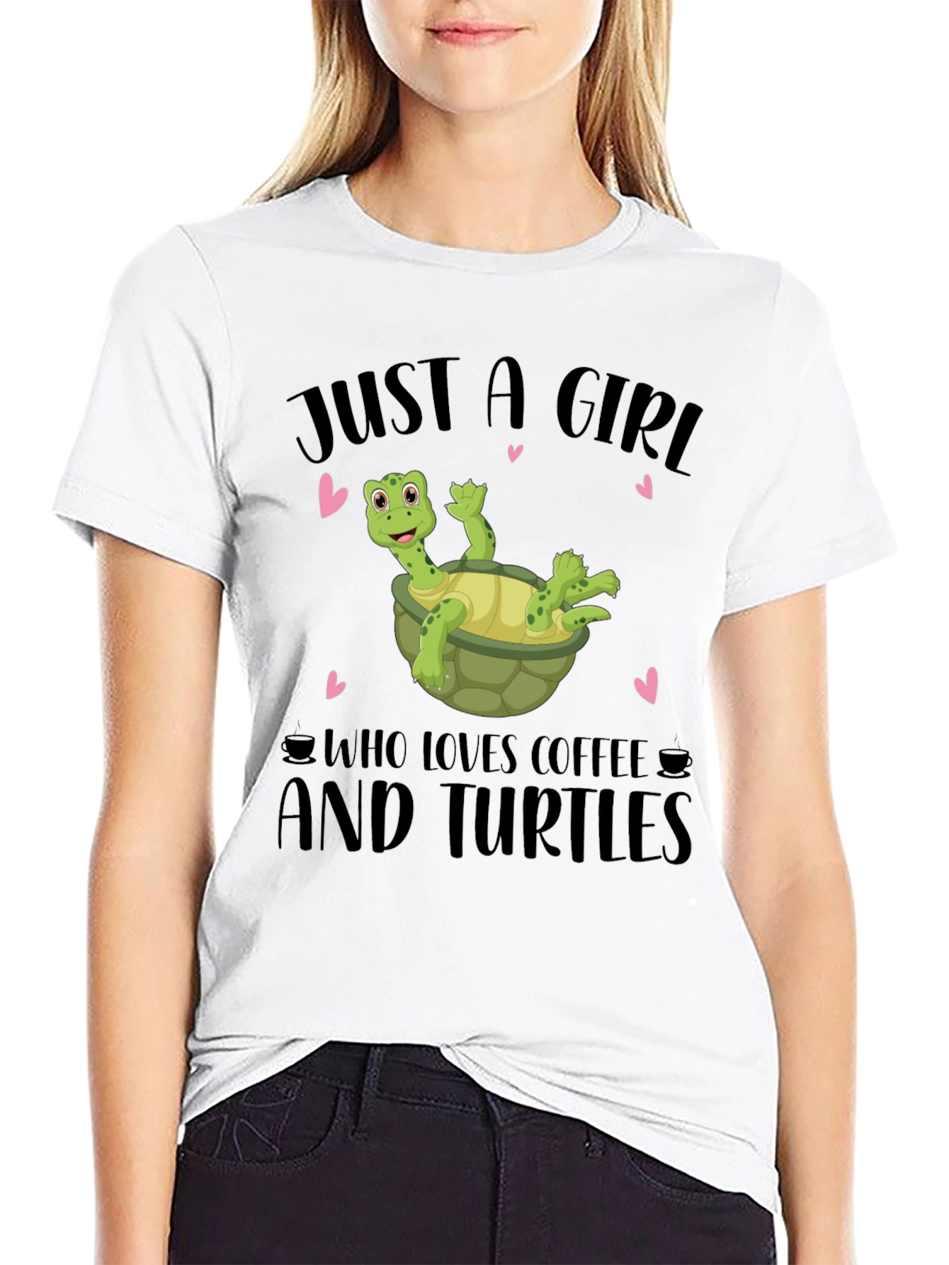 Just A Girl Who Loves Coffee & Turtles T-Shirt