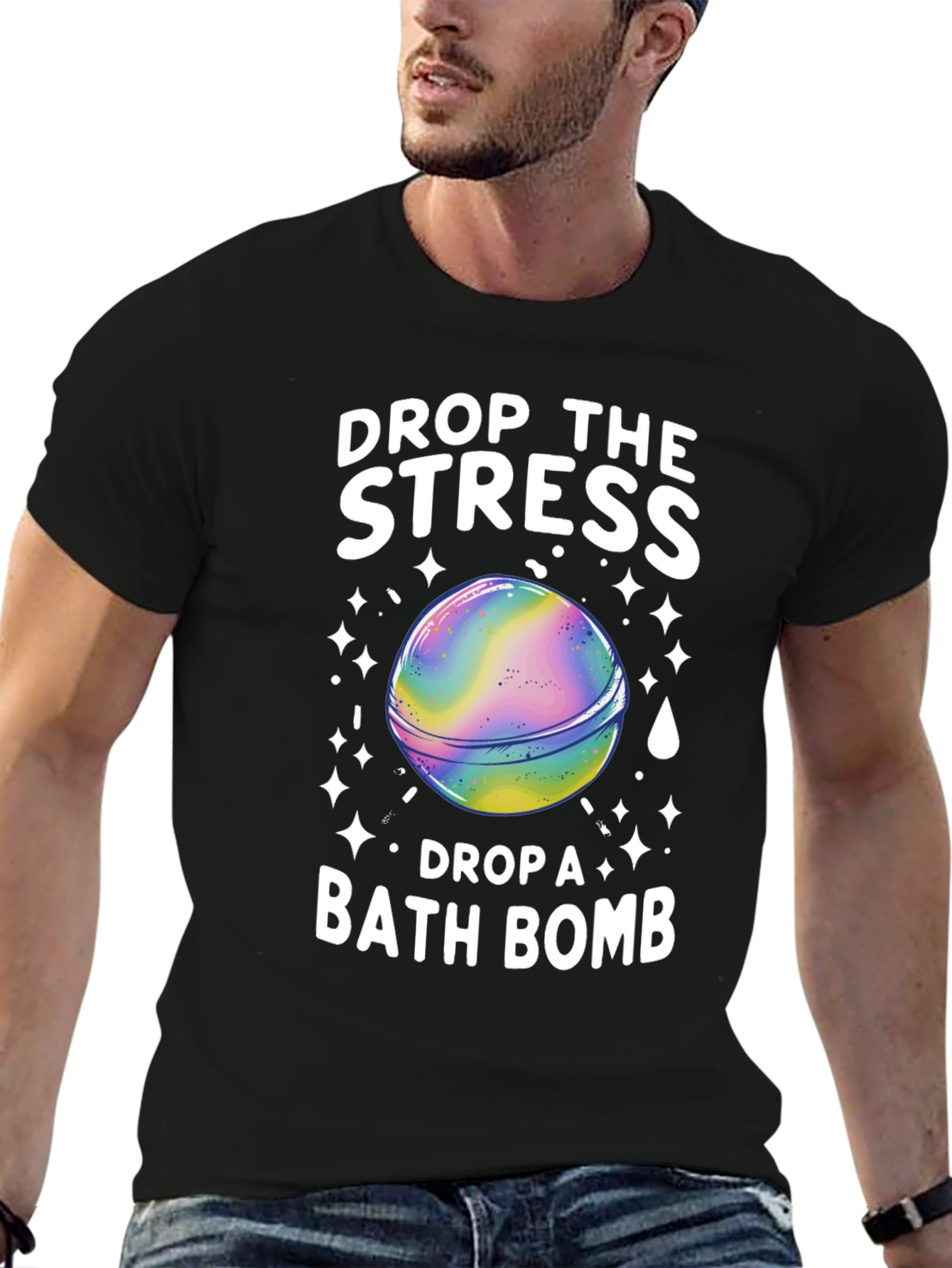 Drop the Stress Bath Bomb Graphic Tee