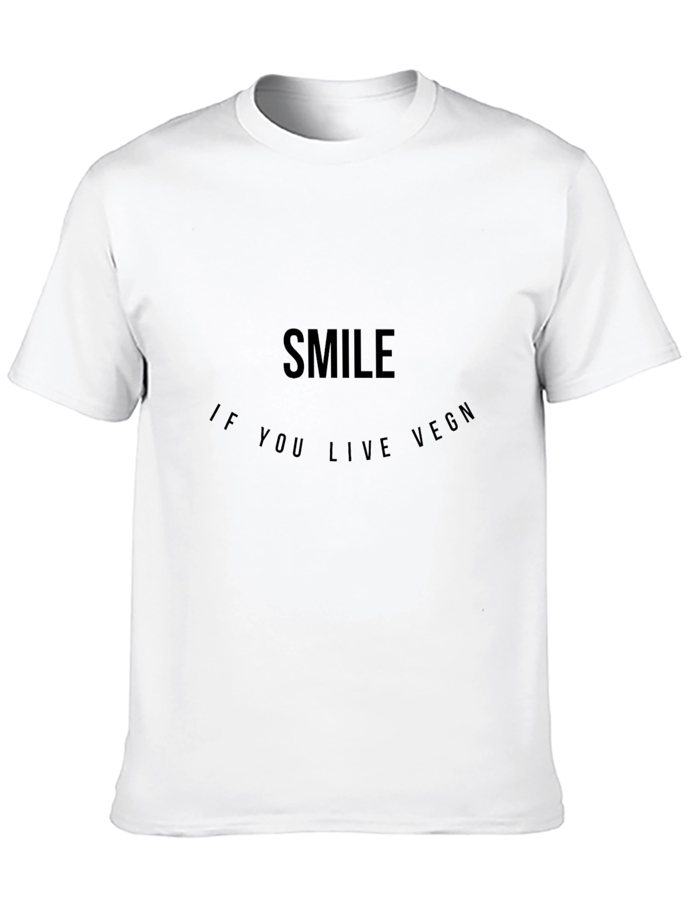 Smile If You Live VEGN Black Tee