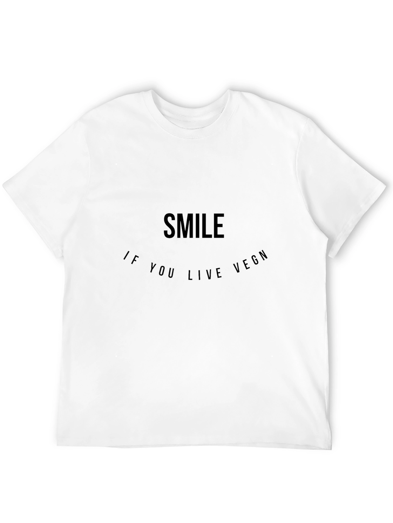 Smile If You Live VEGN Black Tee