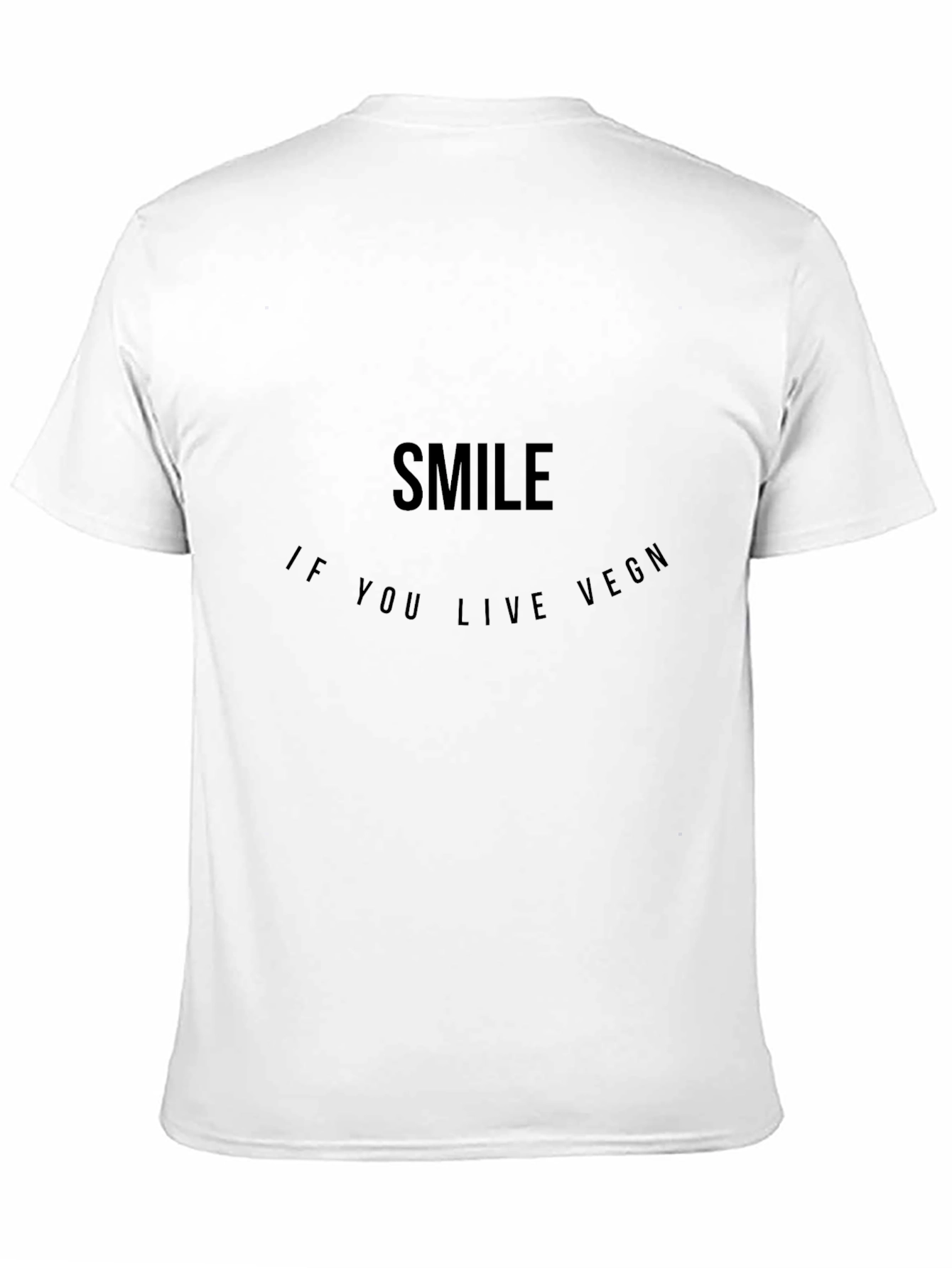 Smile If You Live VEGN Black Tee