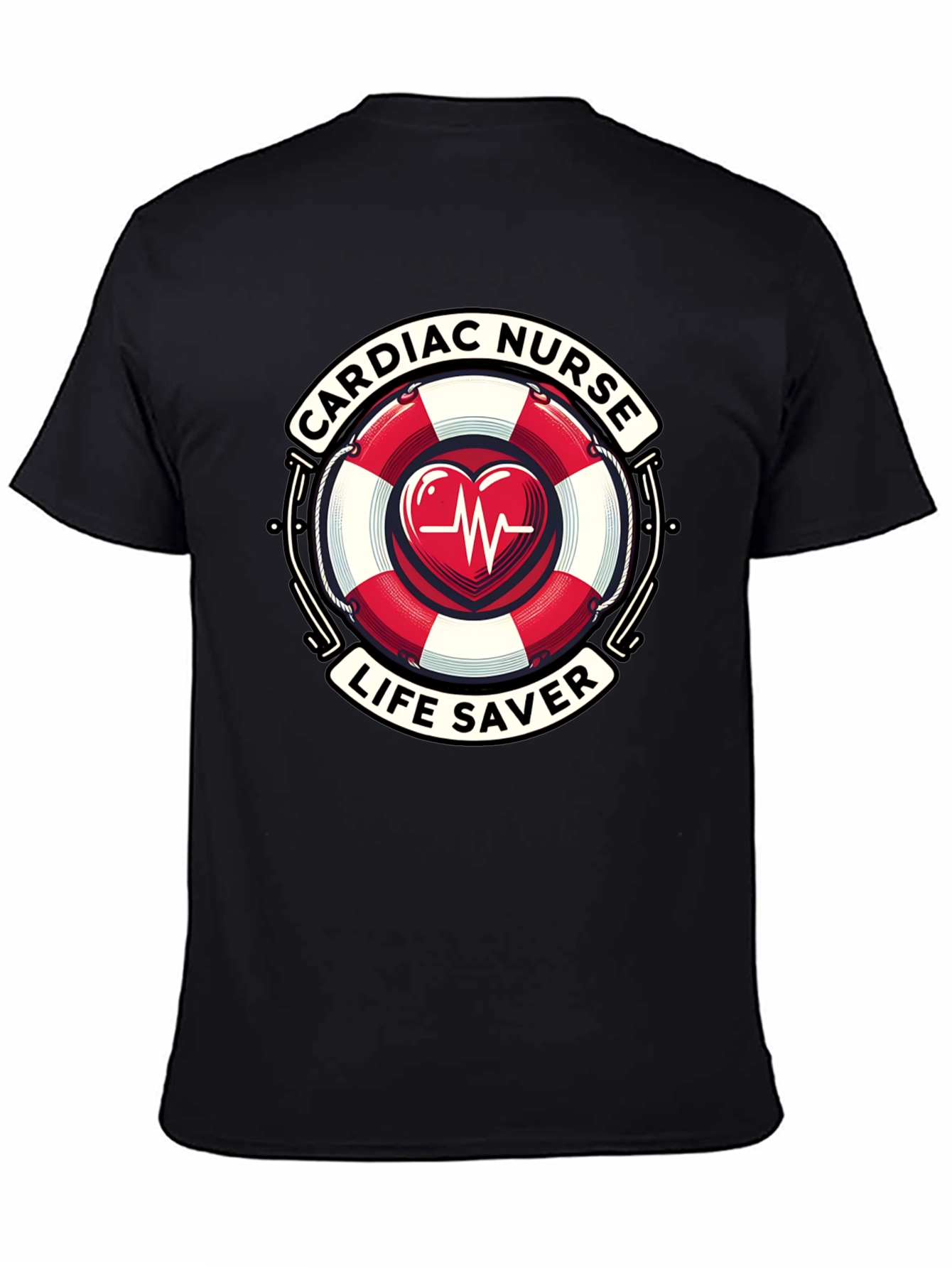 Cardiac Nurse Life Saver Graphic T-Shirt