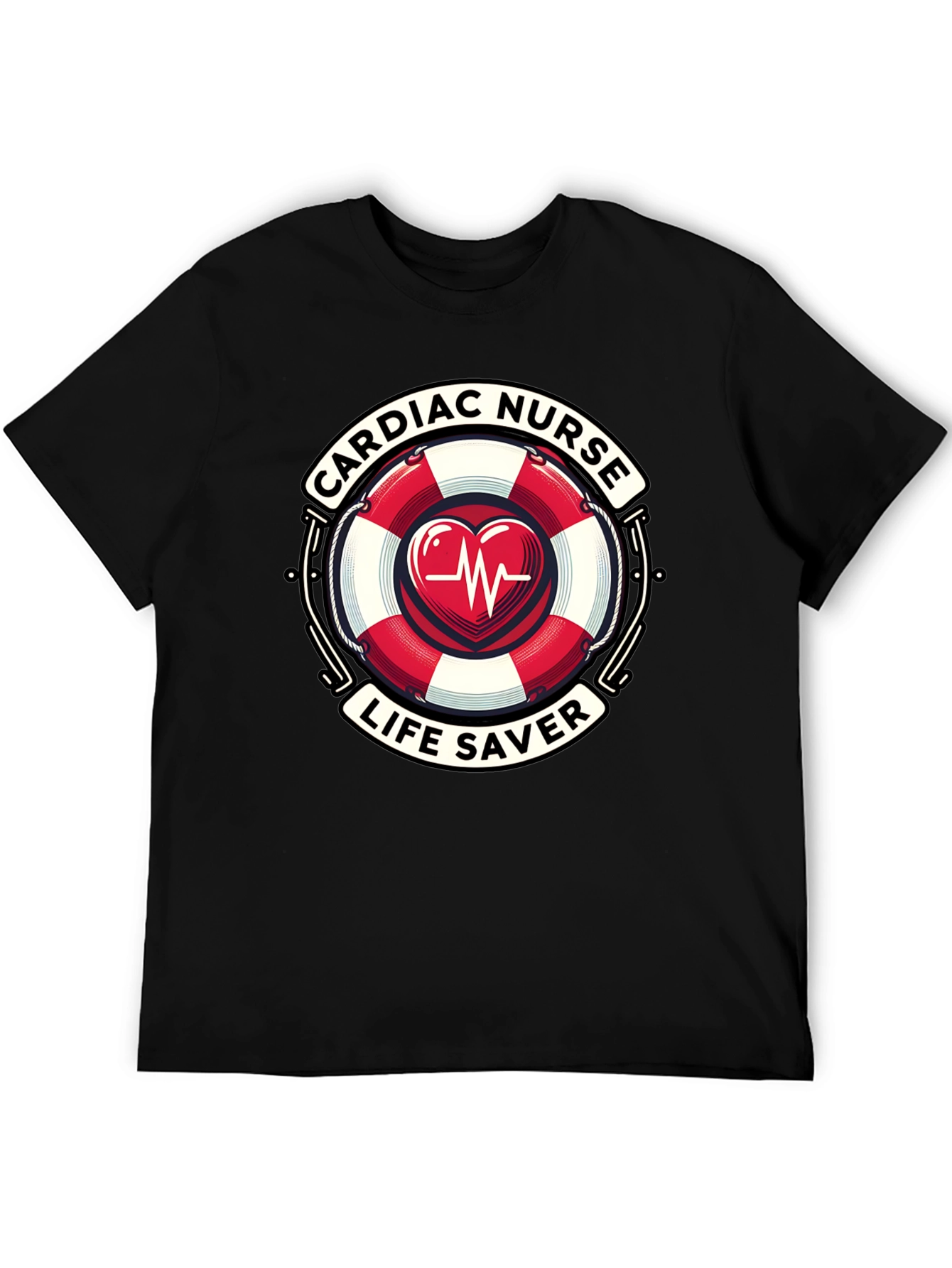 Cardiac Nurse Life Saver Graphic T-Shirt