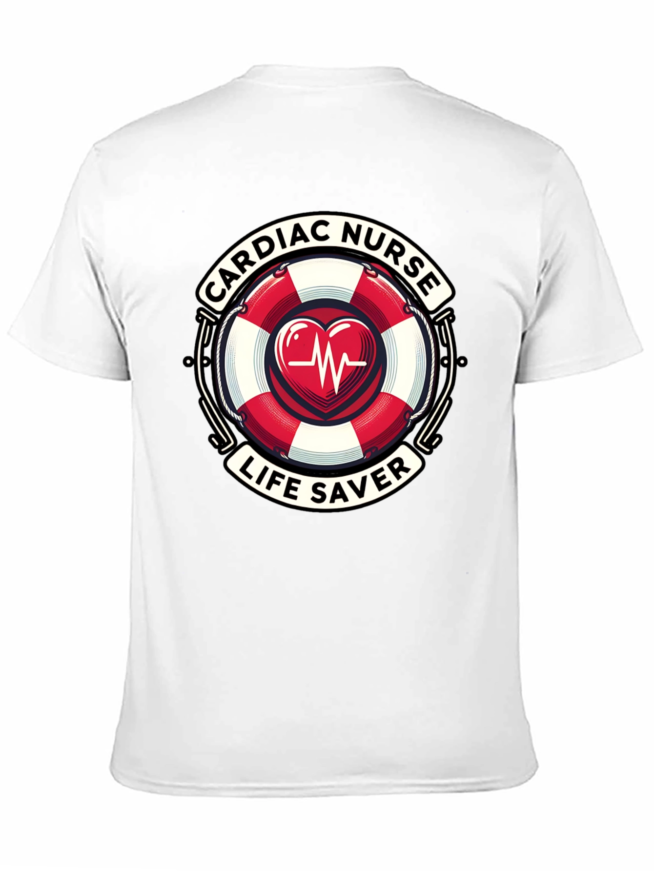 Cardiac Nurse Life Saver Graphic T-Shirt