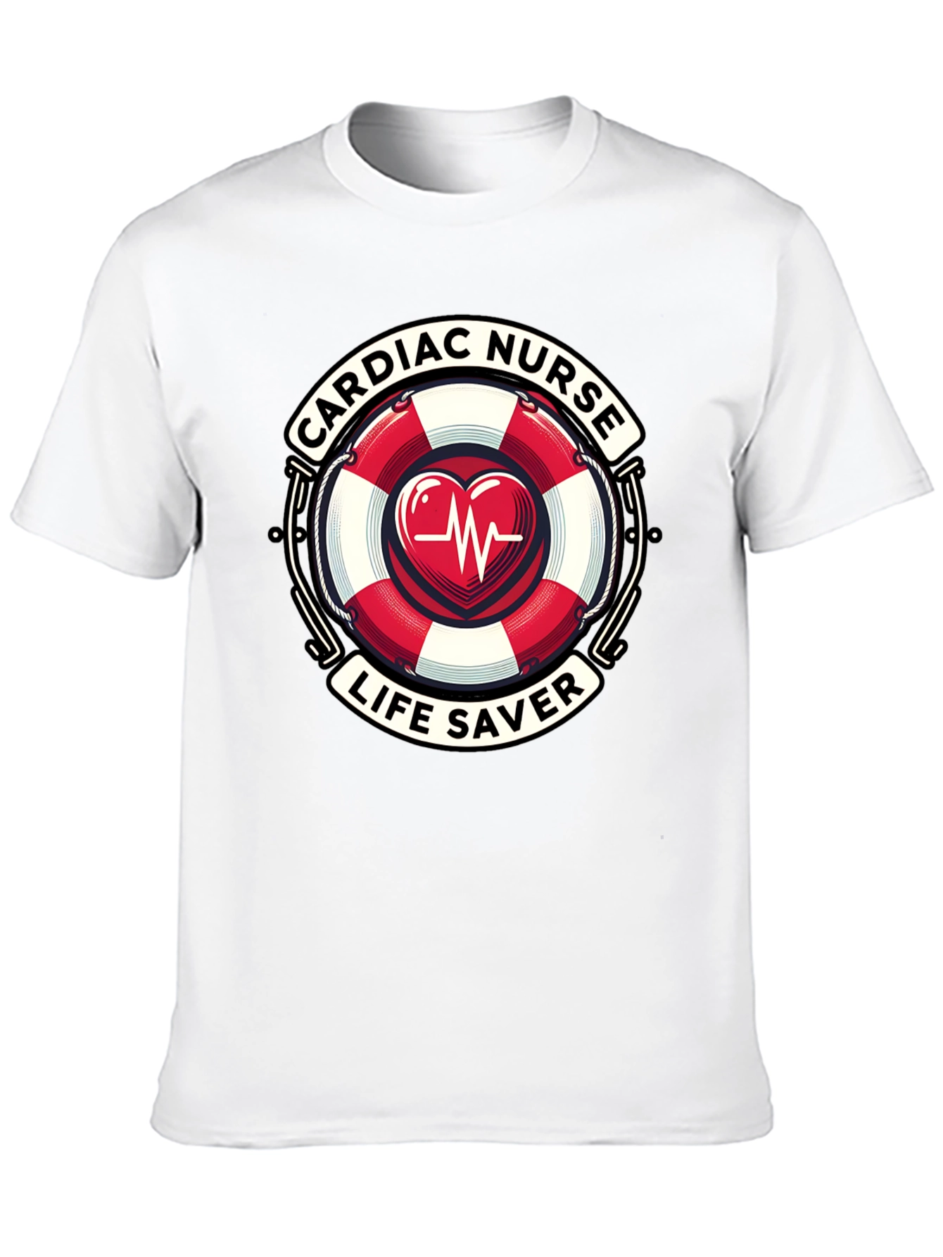 Cardiac Nurse Life Saver Graphic T-Shirt