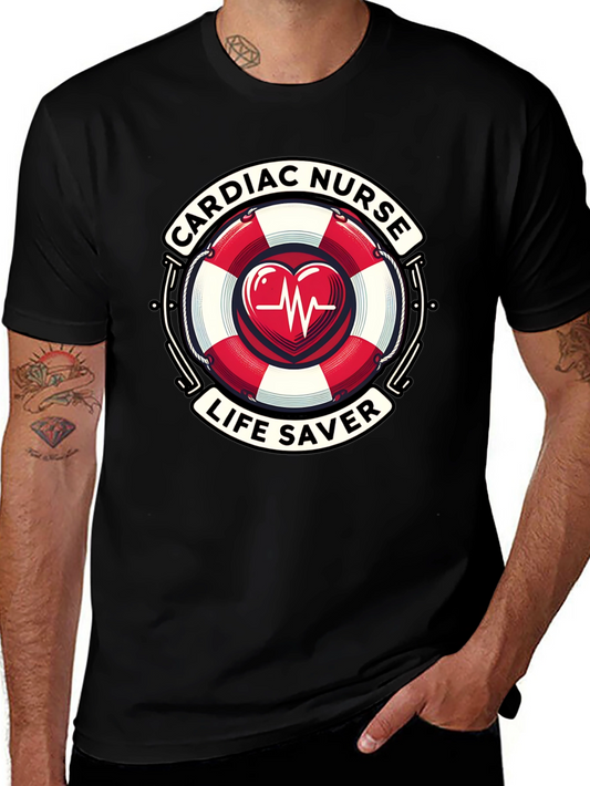 Cardiac Nurse Life Saver Graphic T-Shirt