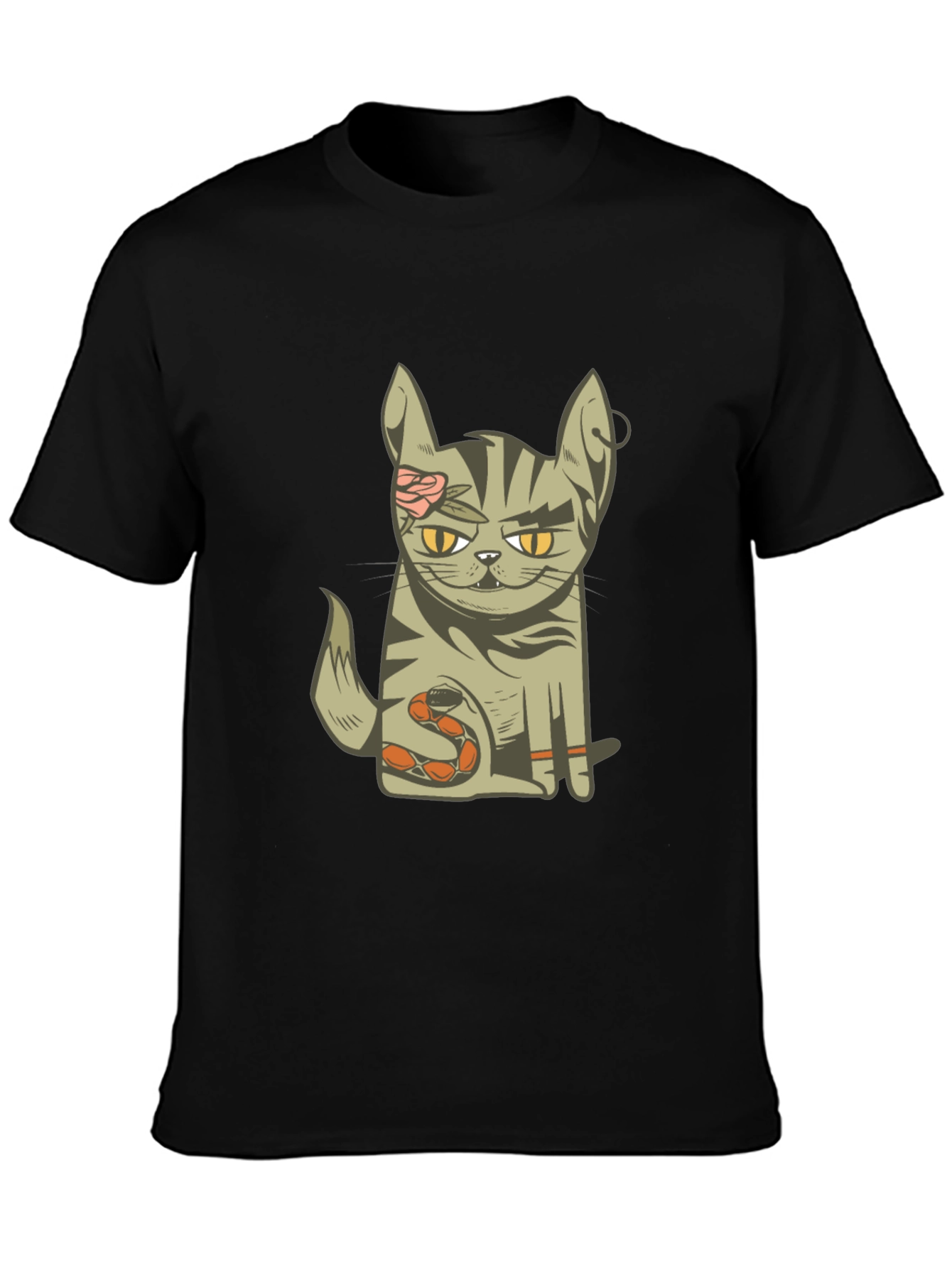 Zombie Cat T-Shirt - Unique Graphic Tee
