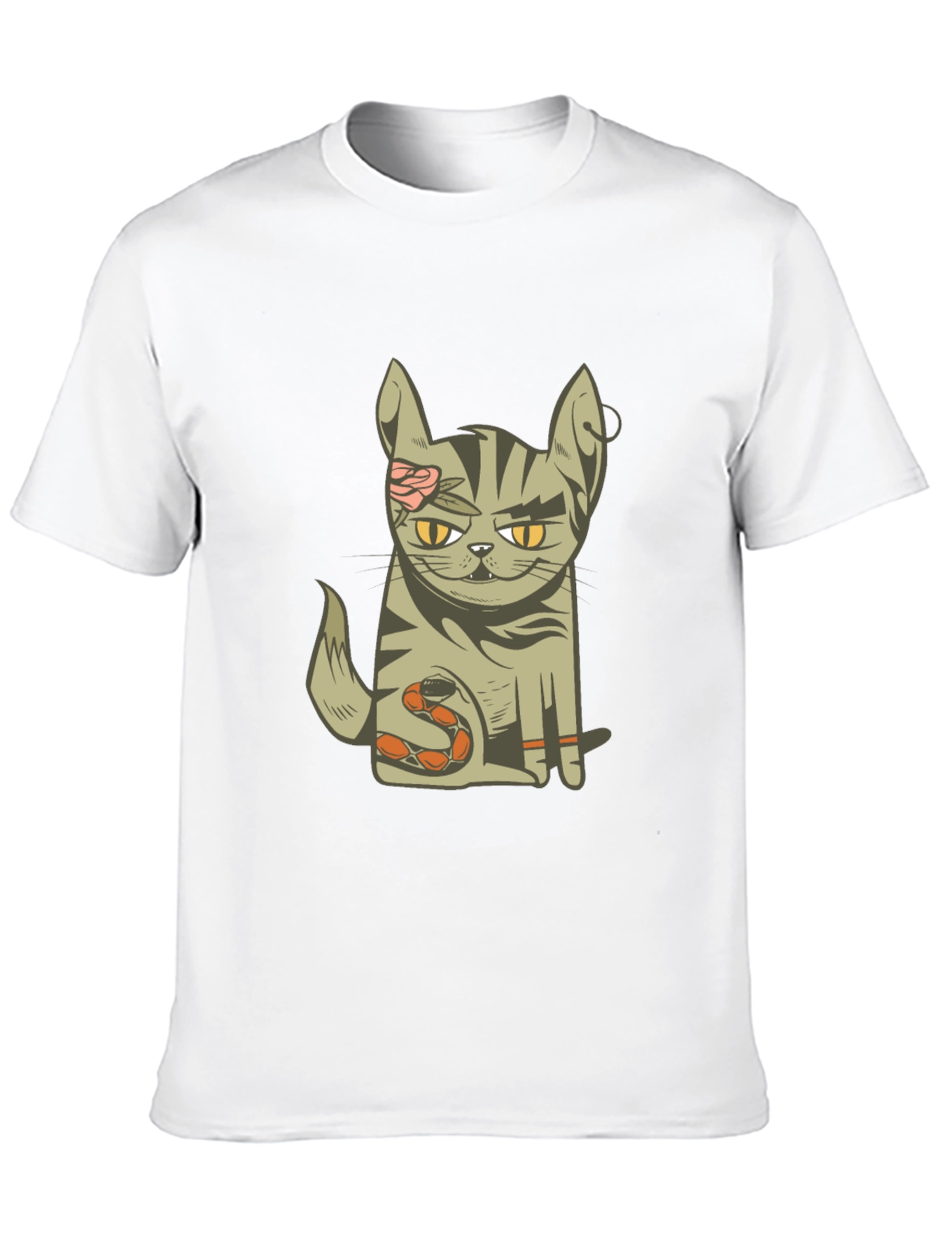 Zombie Cat T-Shirt - Unique Graphic Tee