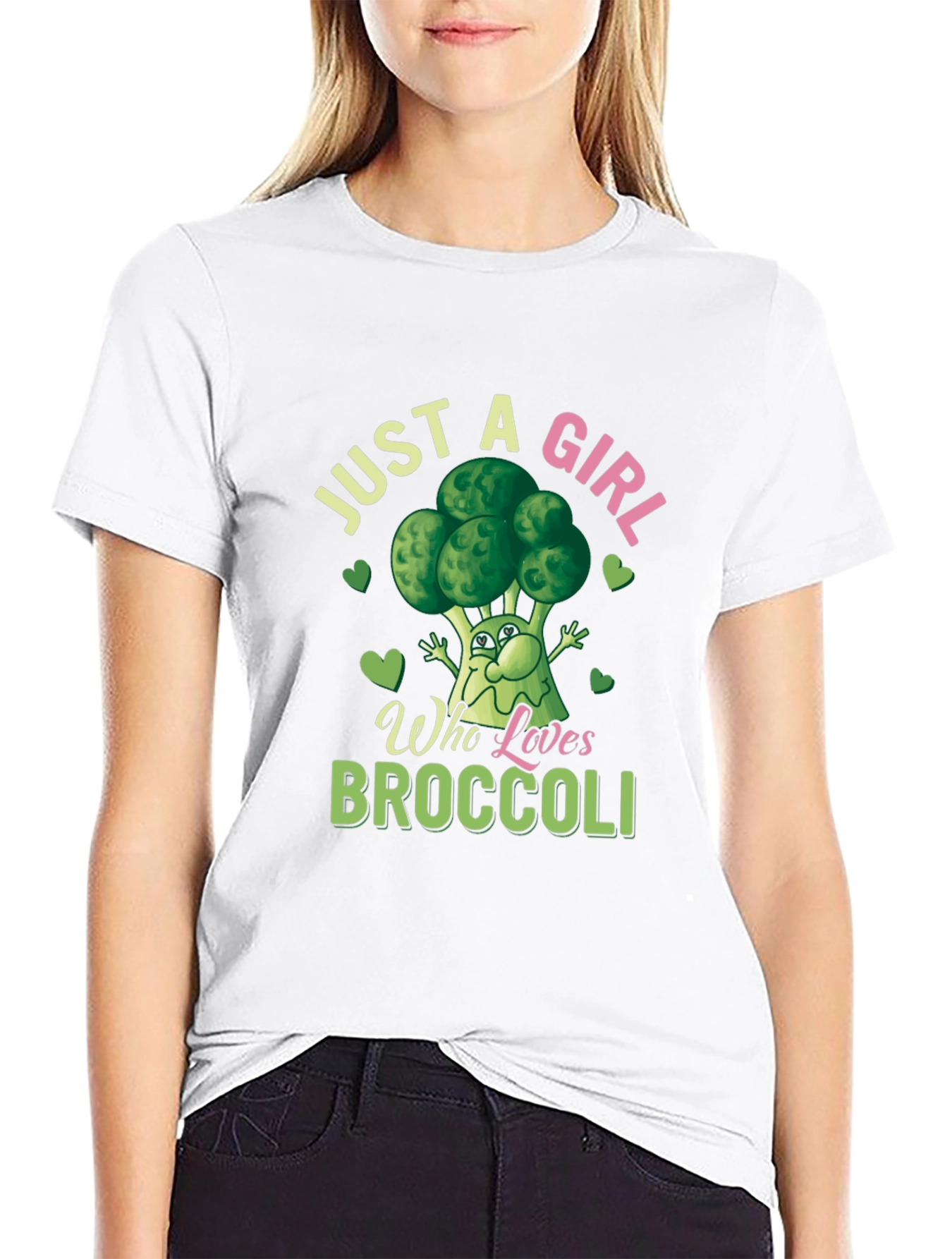 Just a Girl Who Loves Broccoli T-Shirt