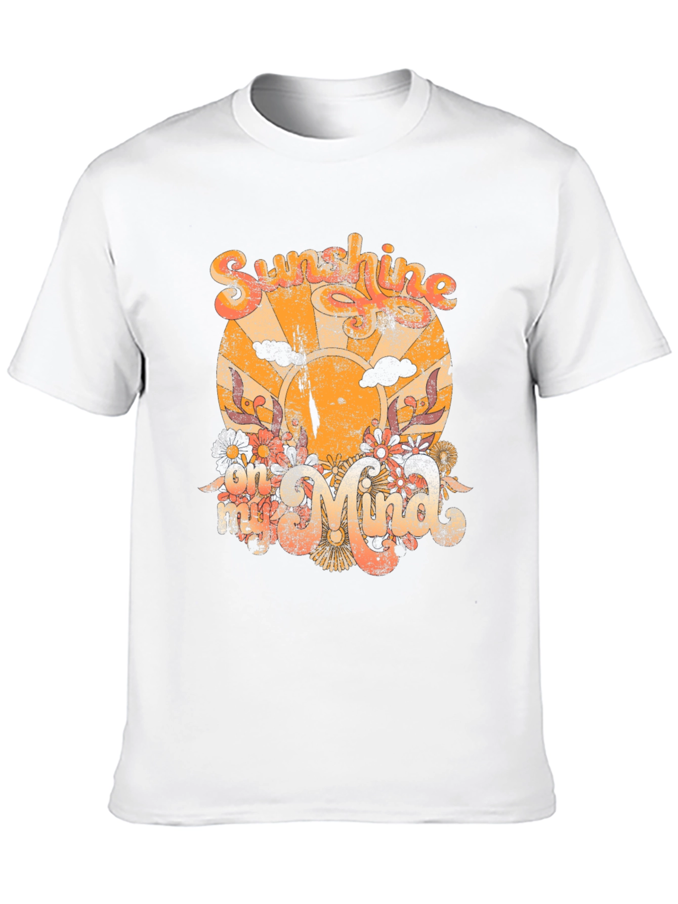Retro Sunshine Graphic T-Shirt - Black
