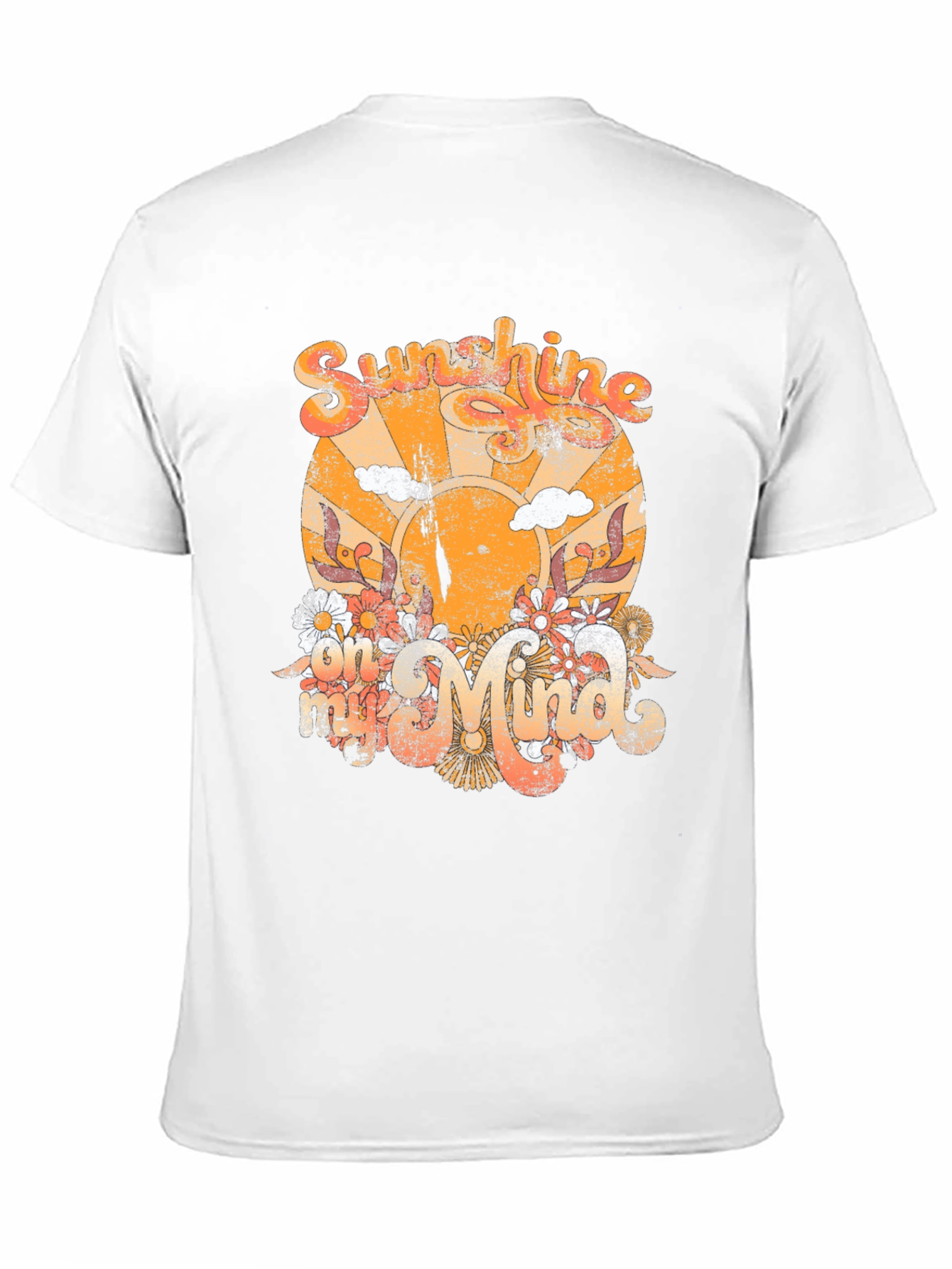 Retro Sunshine Graphic T-Shirt - Black