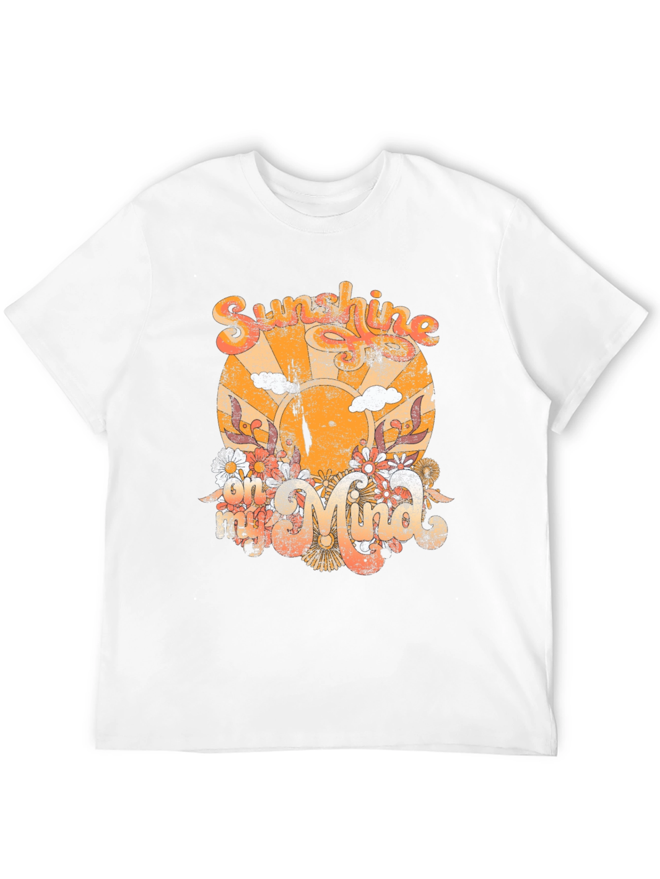 Retro Sunshine Graphic T-Shirt - Black