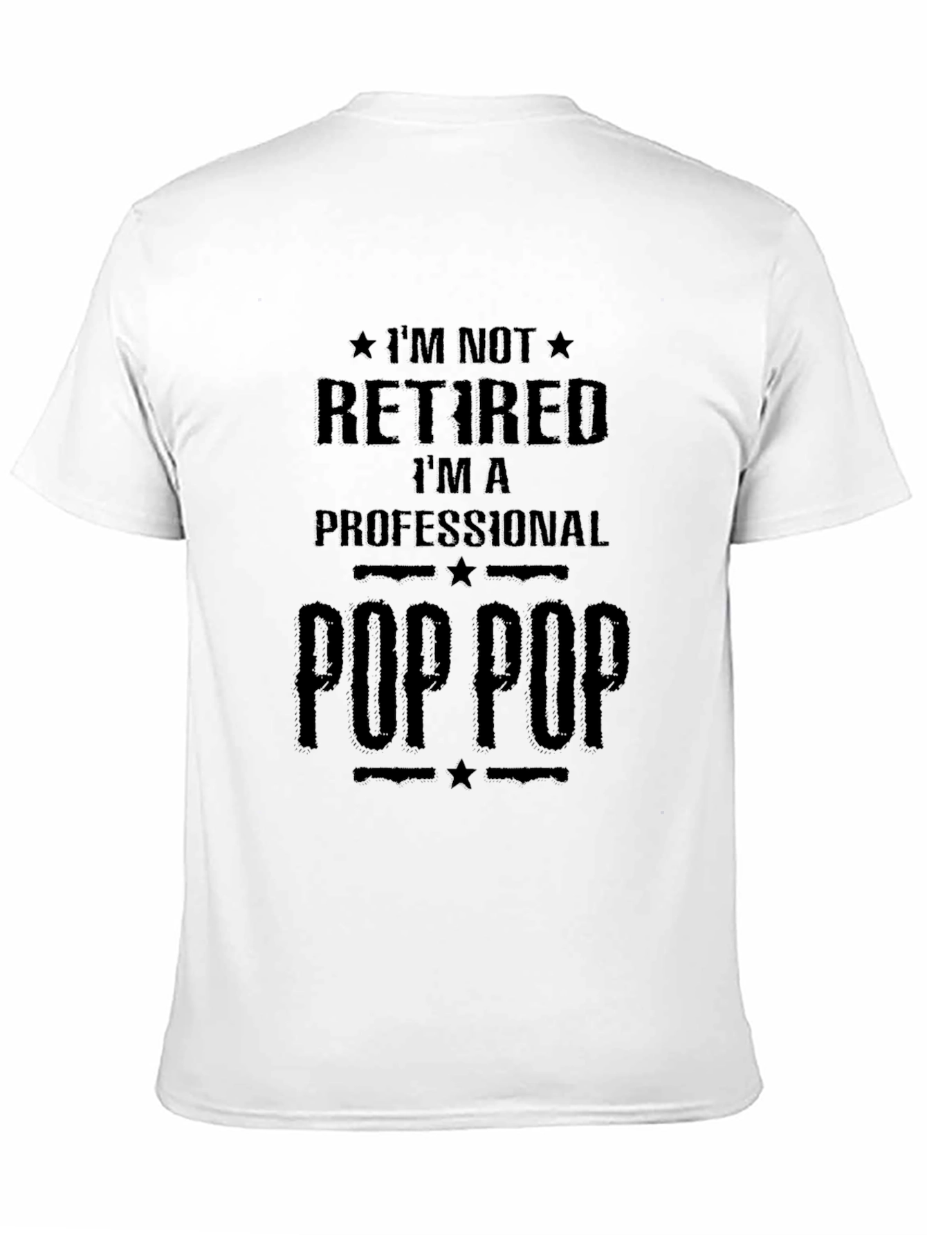 Professional Pop Pop Black Graphic T-Shirt