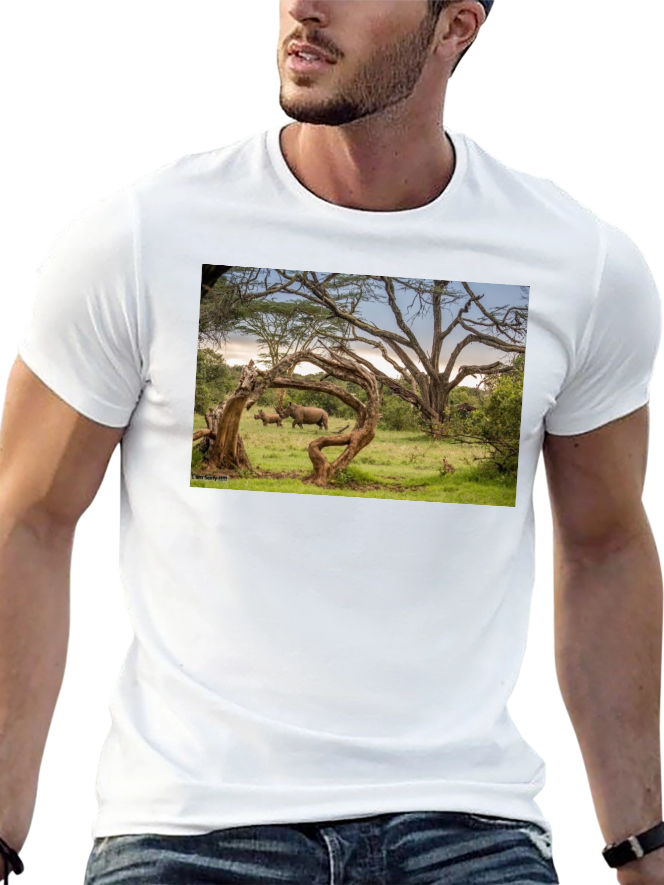 Wildlife Photo Print Black T-Shirt