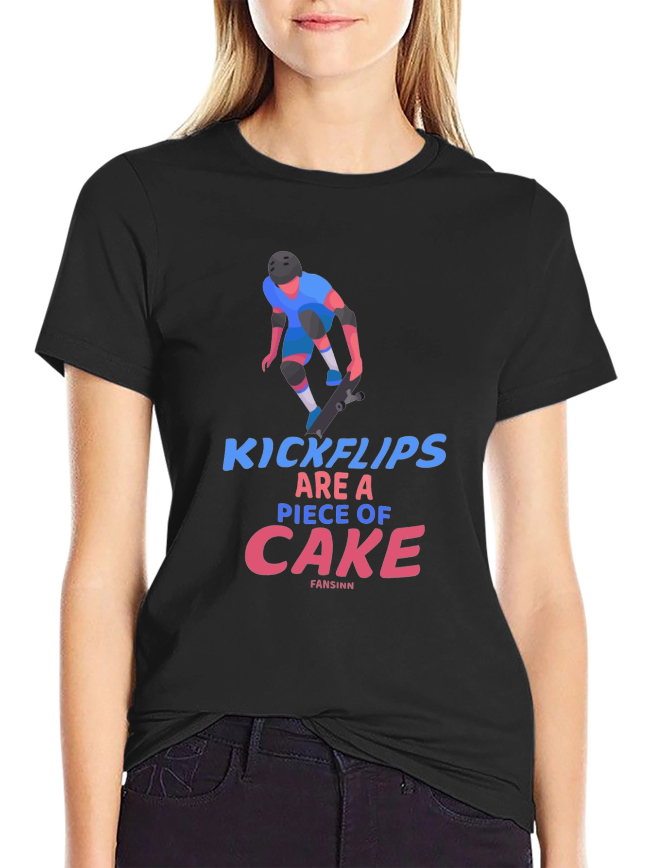 Kickflips T-Shirt: Skateboarder Design Tee