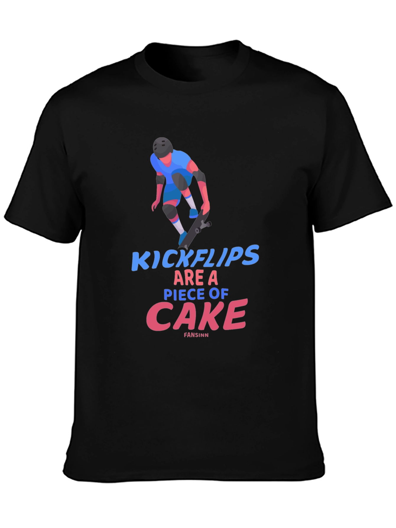 Kickflips T-Shirt: Skateboarder Design Tee