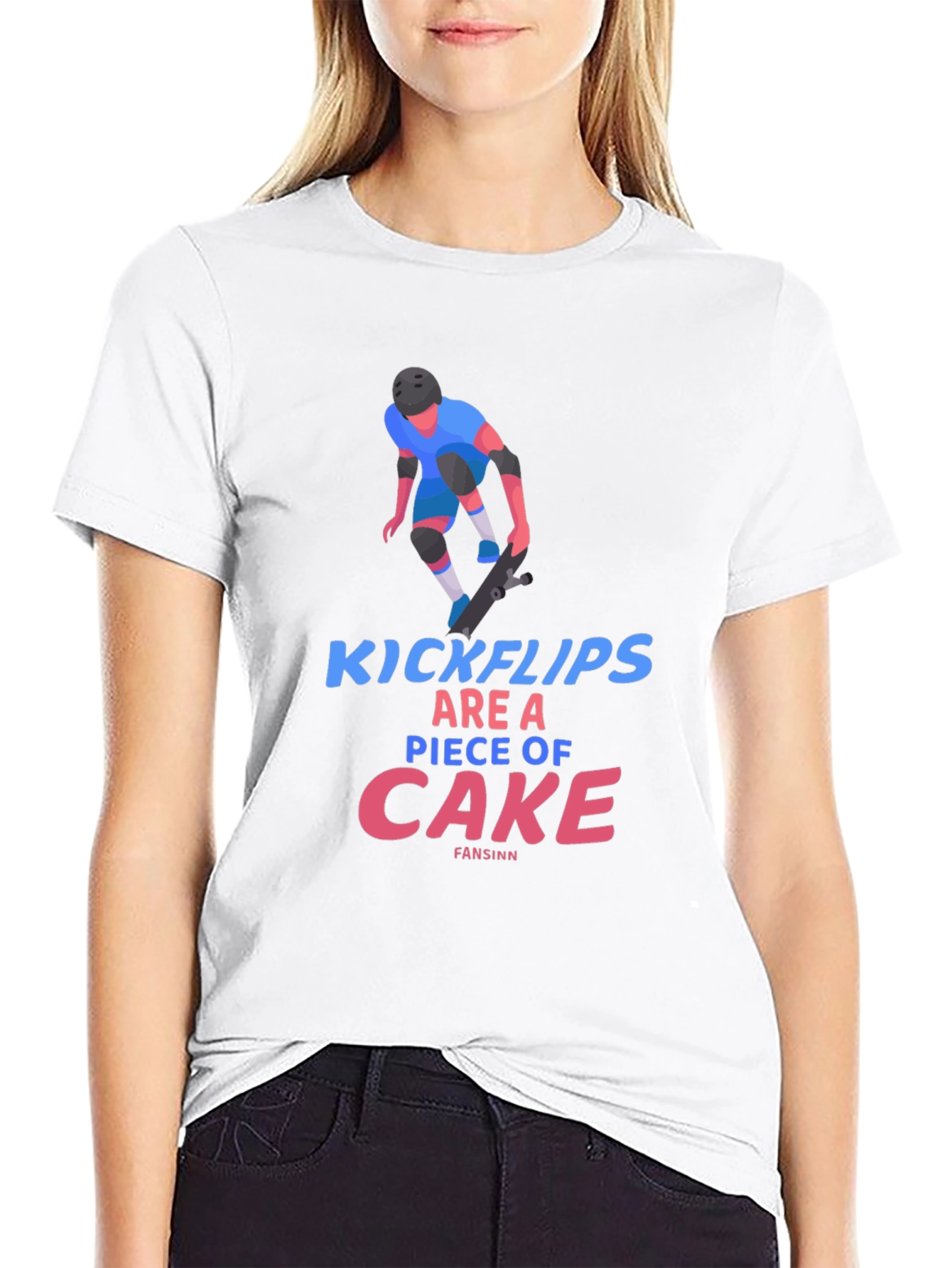 Kickflips T-Shirt: Skateboarder Design Tee