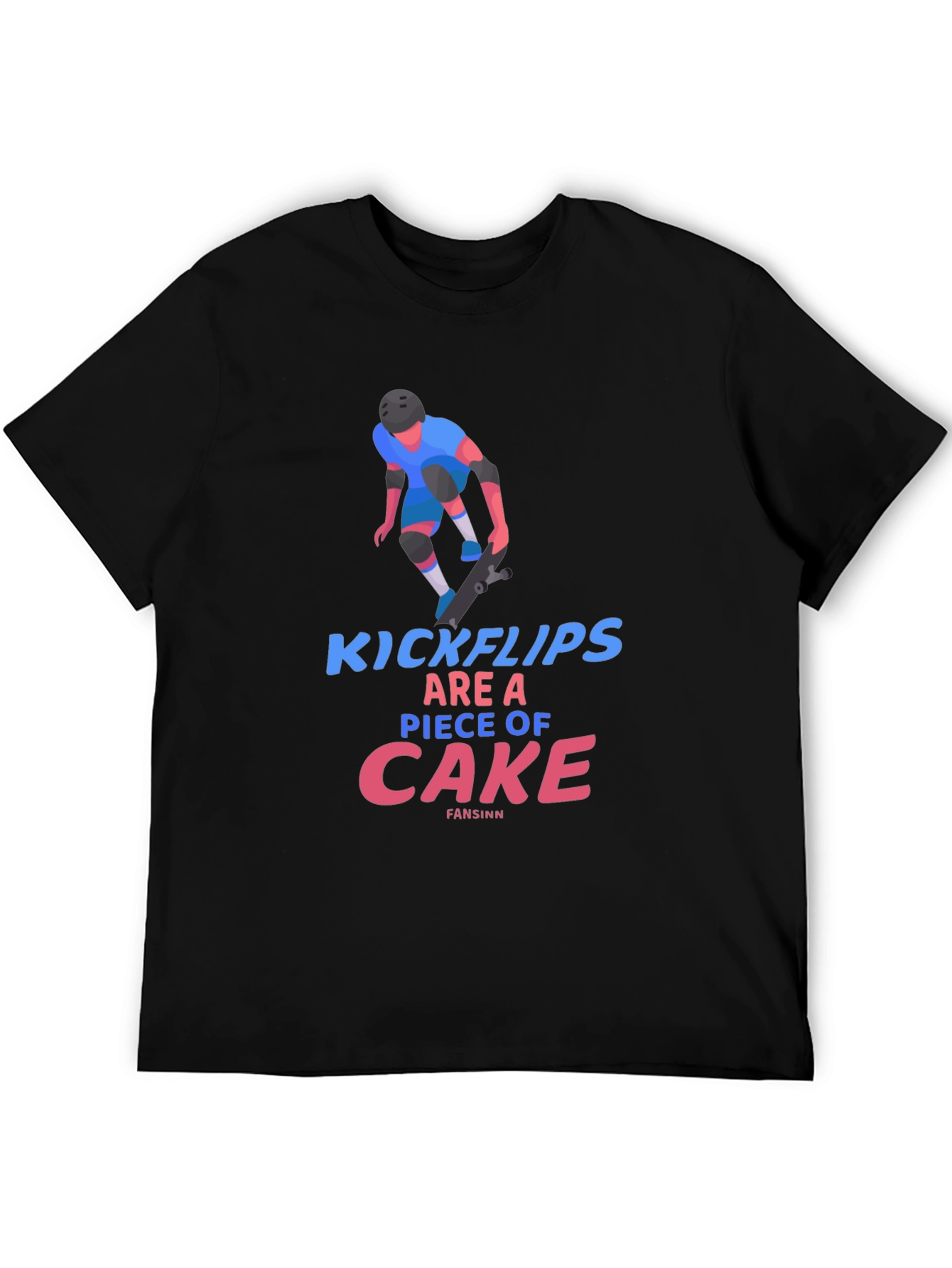 Kickflips T-Shirt: Skateboarder Design Tee