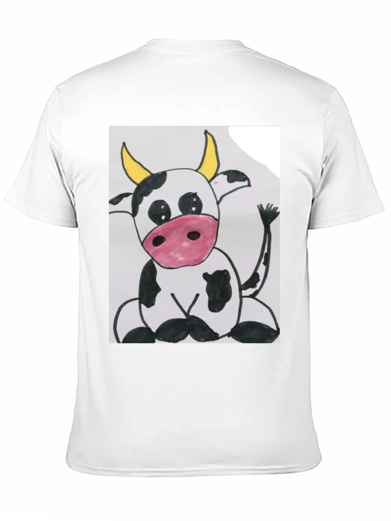 Cute Cartoon Cow Graphic T-Shirt