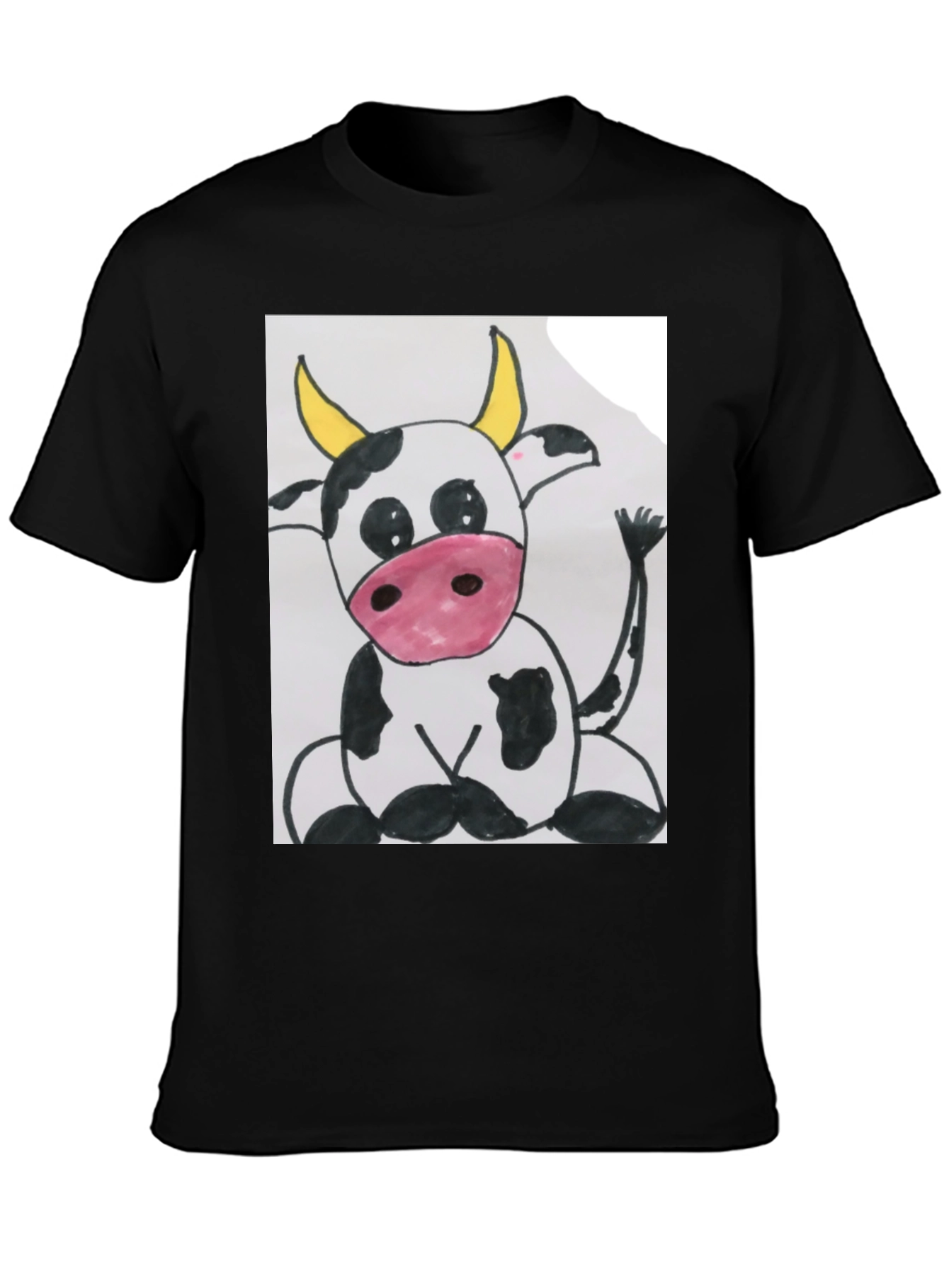 Cute Cartoon Cow Graphic T-Shirt