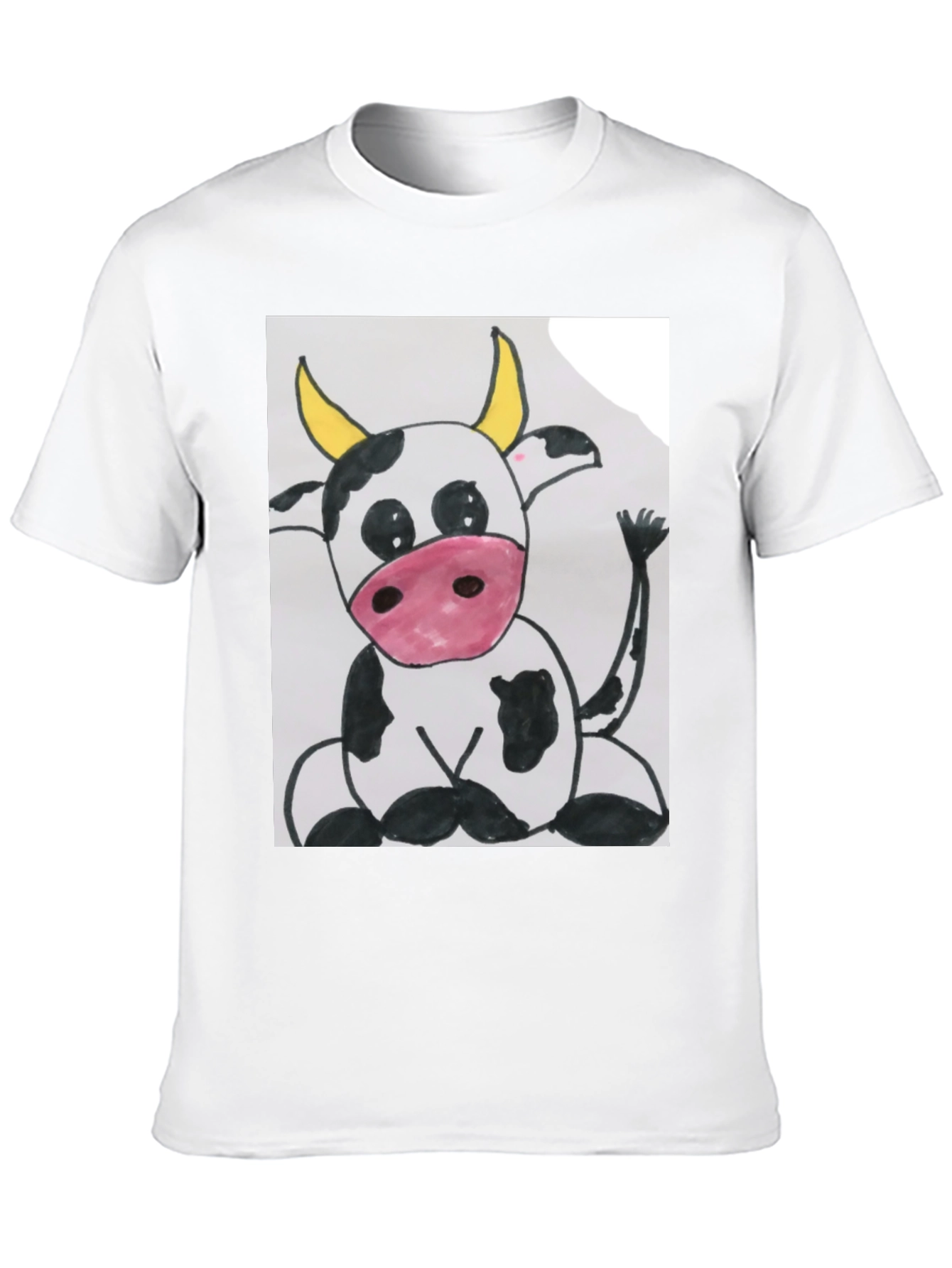 Cute Cartoon Cow Graphic T-Shirt