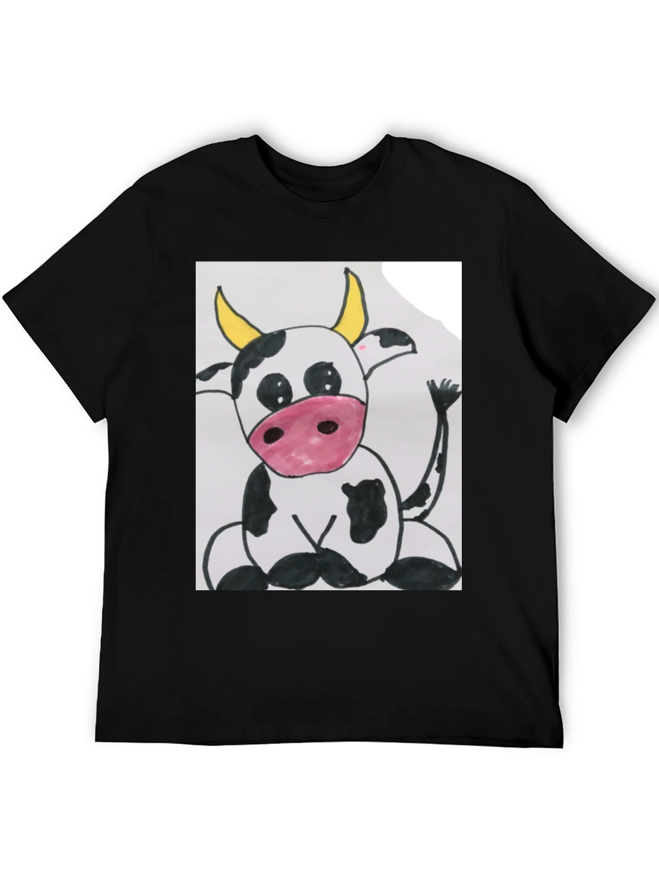 Cute Cartoon Cow Graphic T-Shirt