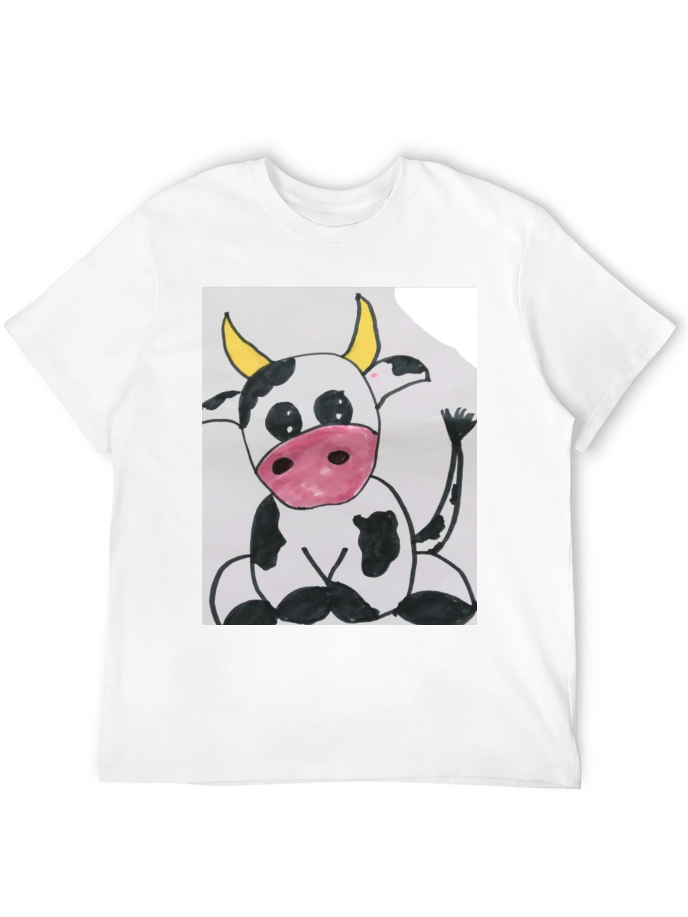 Cute Cartoon Cow Graphic T-Shirt