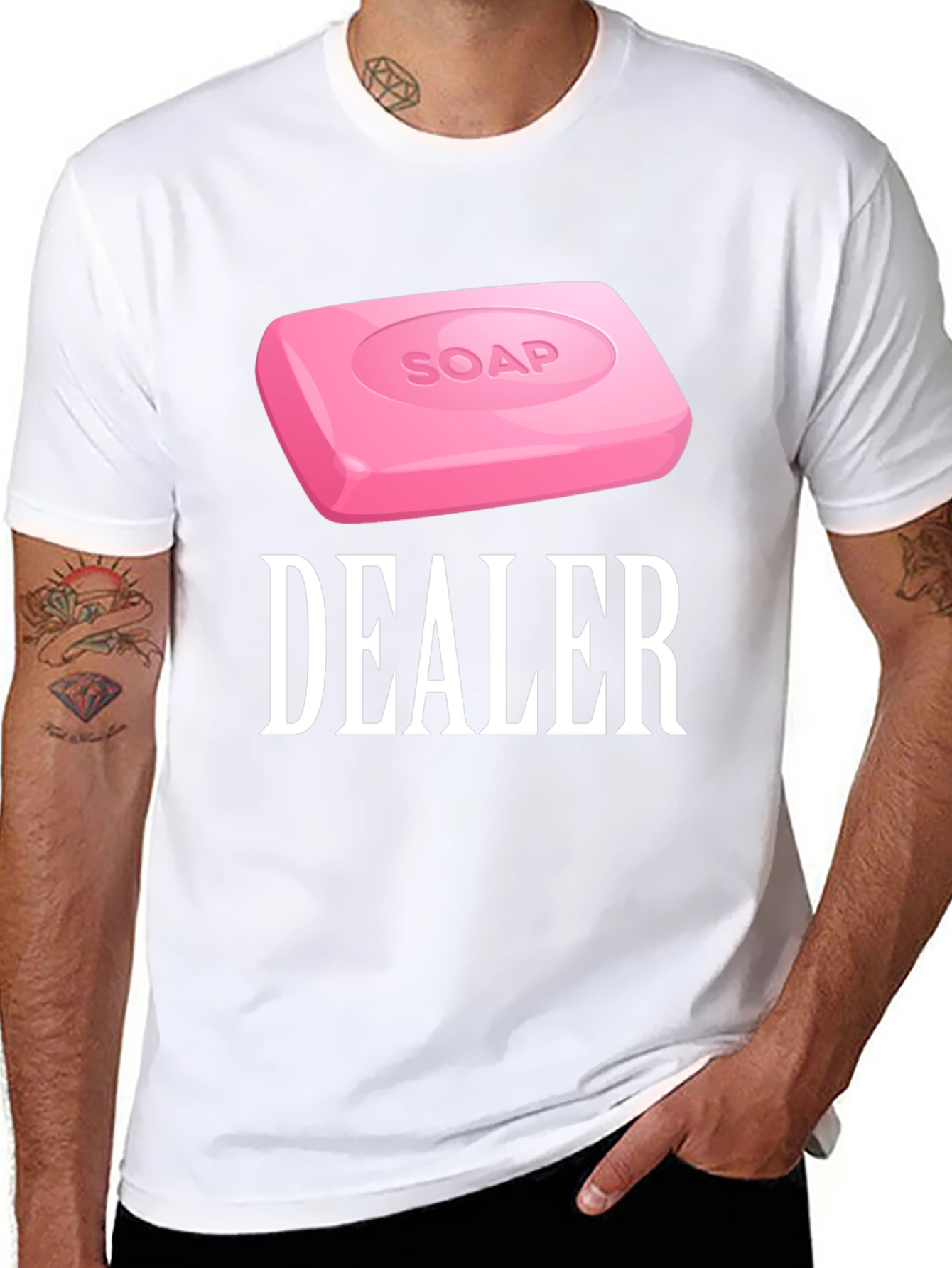 Soap Dealer Graphic T-Shirt - Funny Novelty Tee