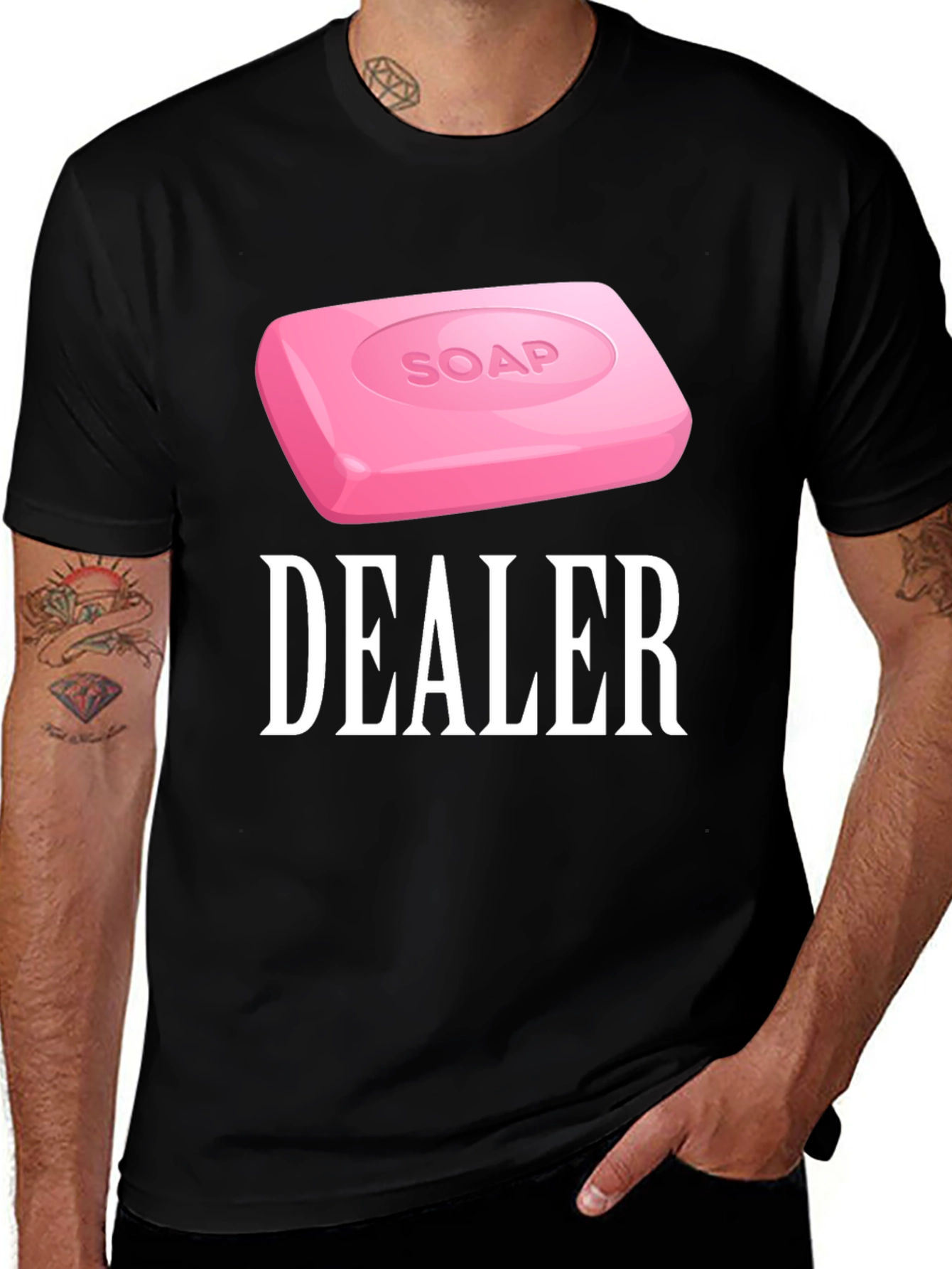 Soap Dealer Graphic T-Shirt - Funny Novelty Tee