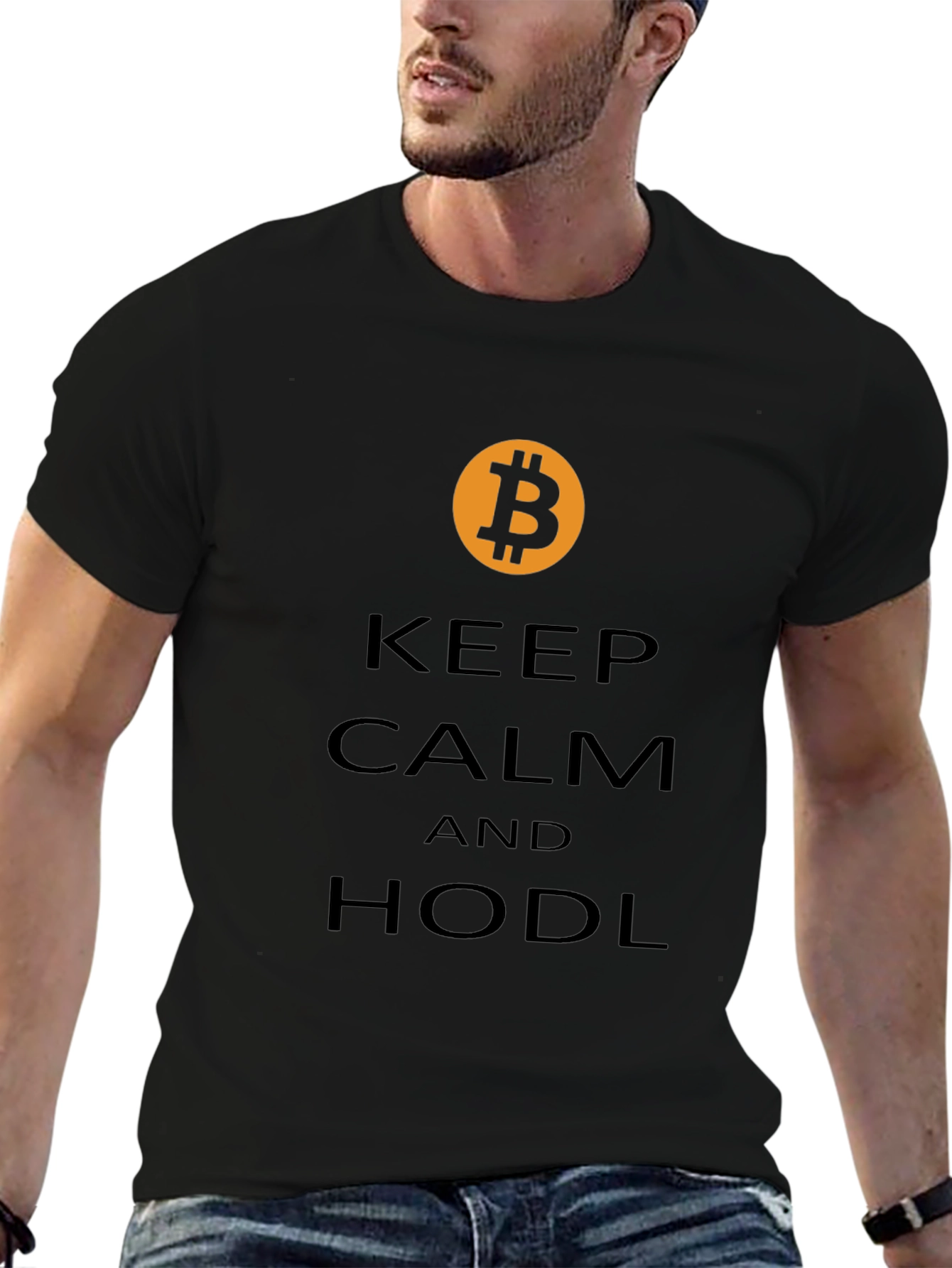 Keep Calm and HODL Bitcoin Graphic T-Shirt