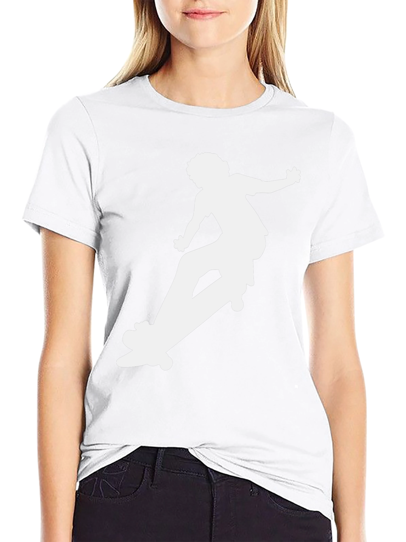 Skateboarder Graphic Tee - Cool Black T-Shirt