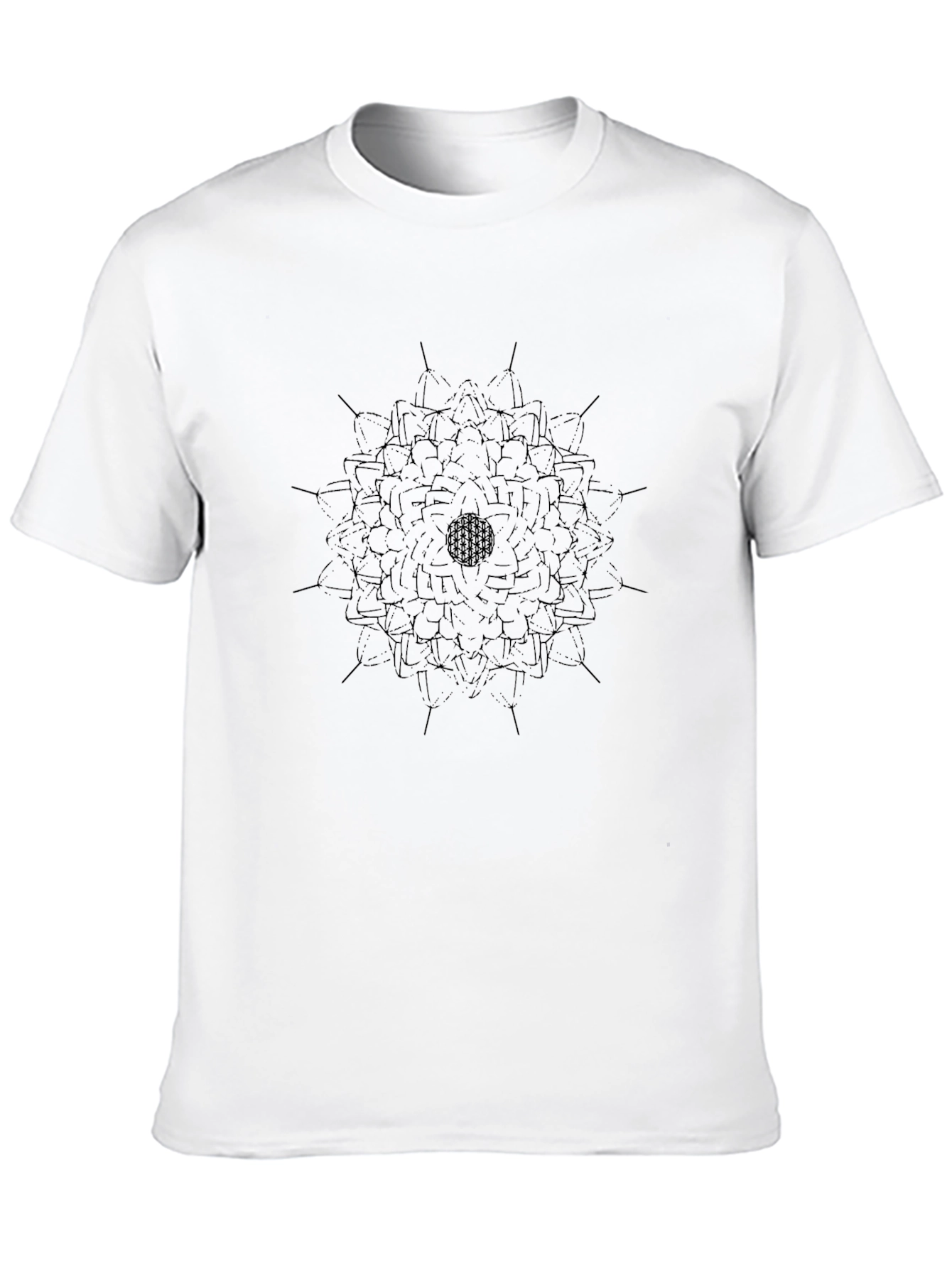 Abstract Mandala Black T-Shirt