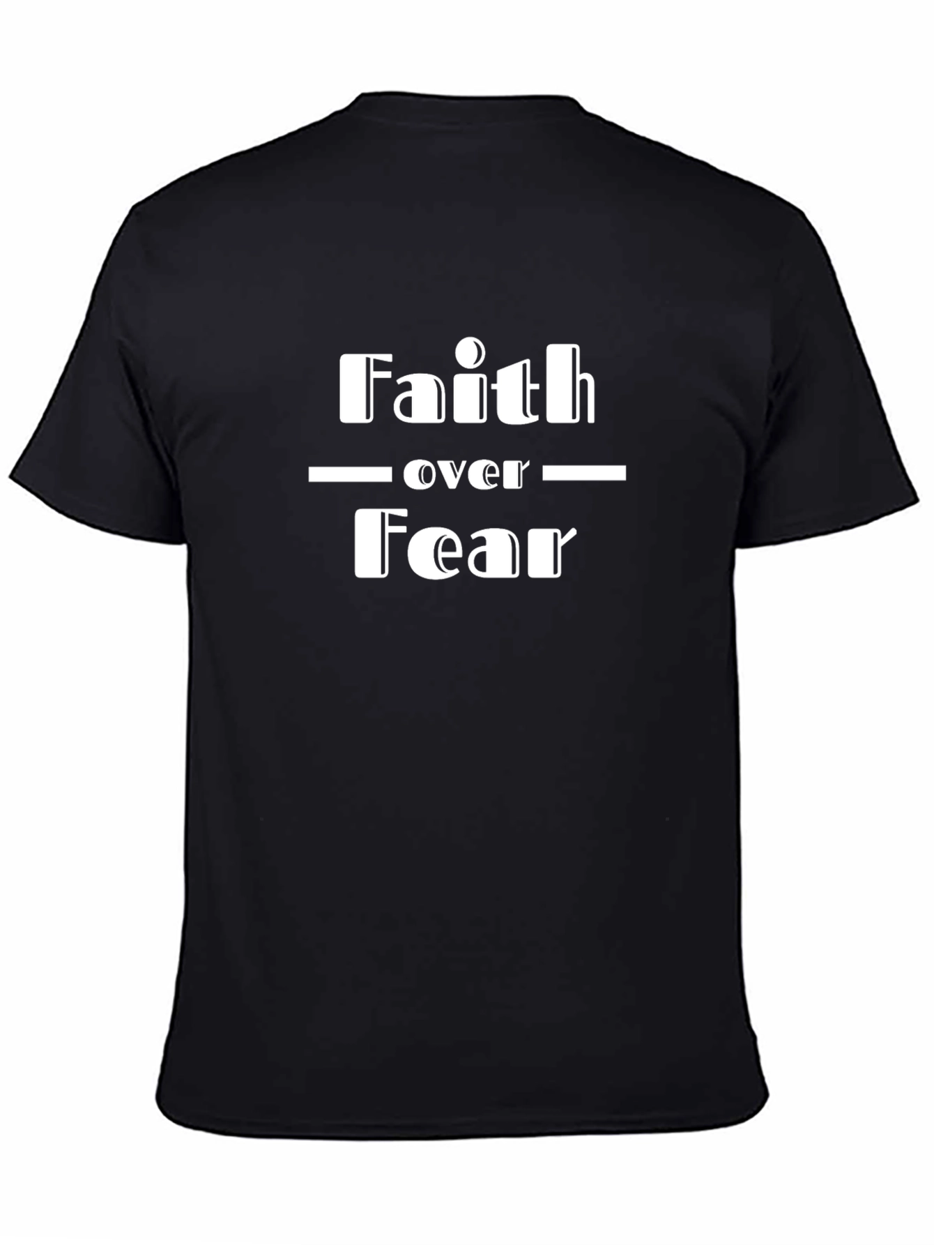 Faith Over Fear Graphic Tee - Black