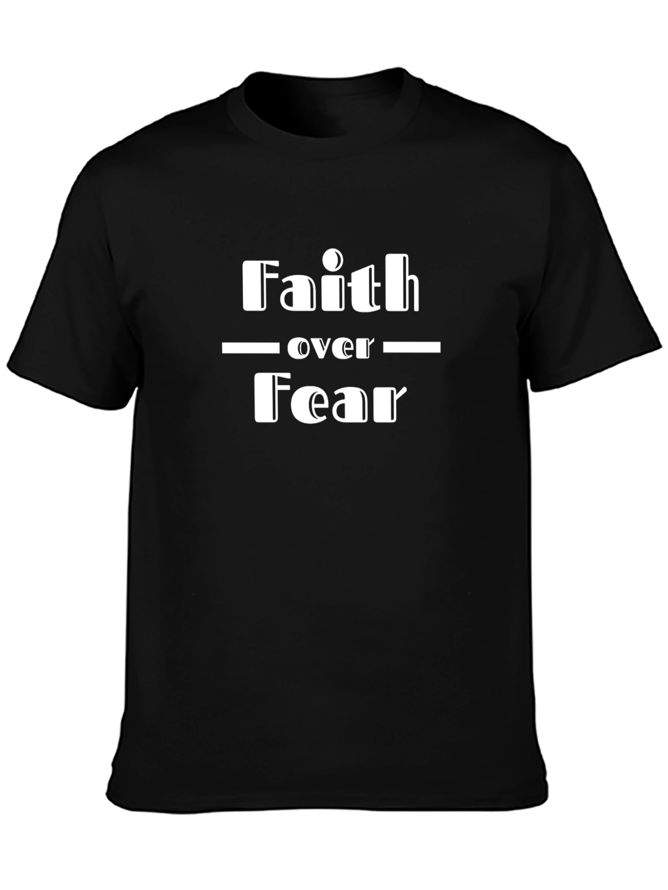 Faith Over Fear Graphic Tee - Black