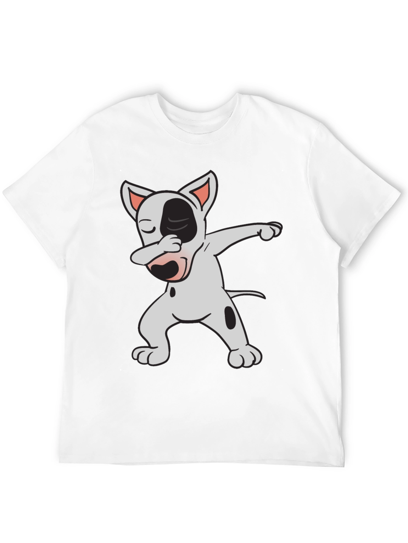 Dabbing Dog Graphic Tee - Cool Black Cotton T-Shirt