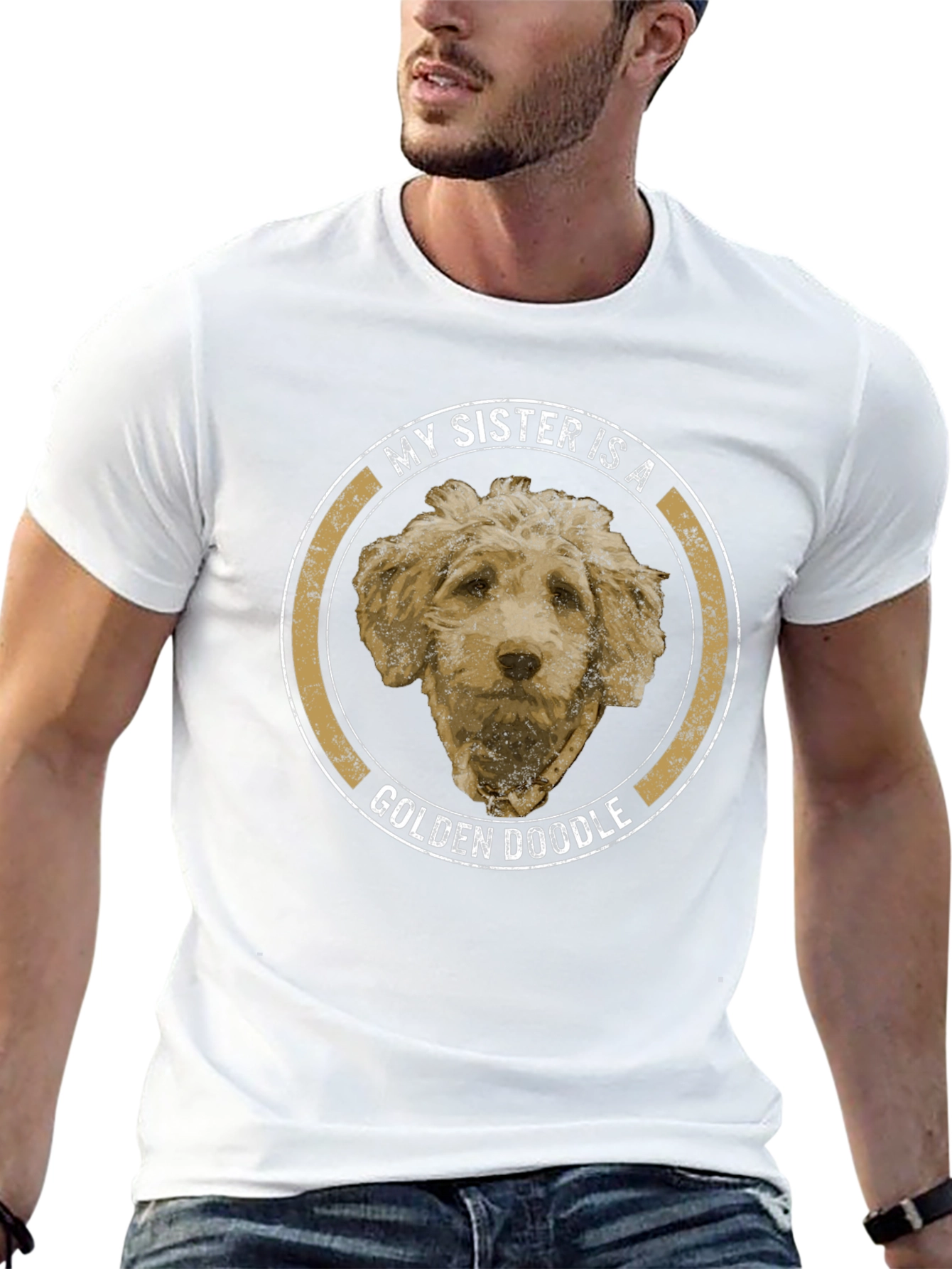 My Sister is a Golden Doodle Graphic T-Shirt