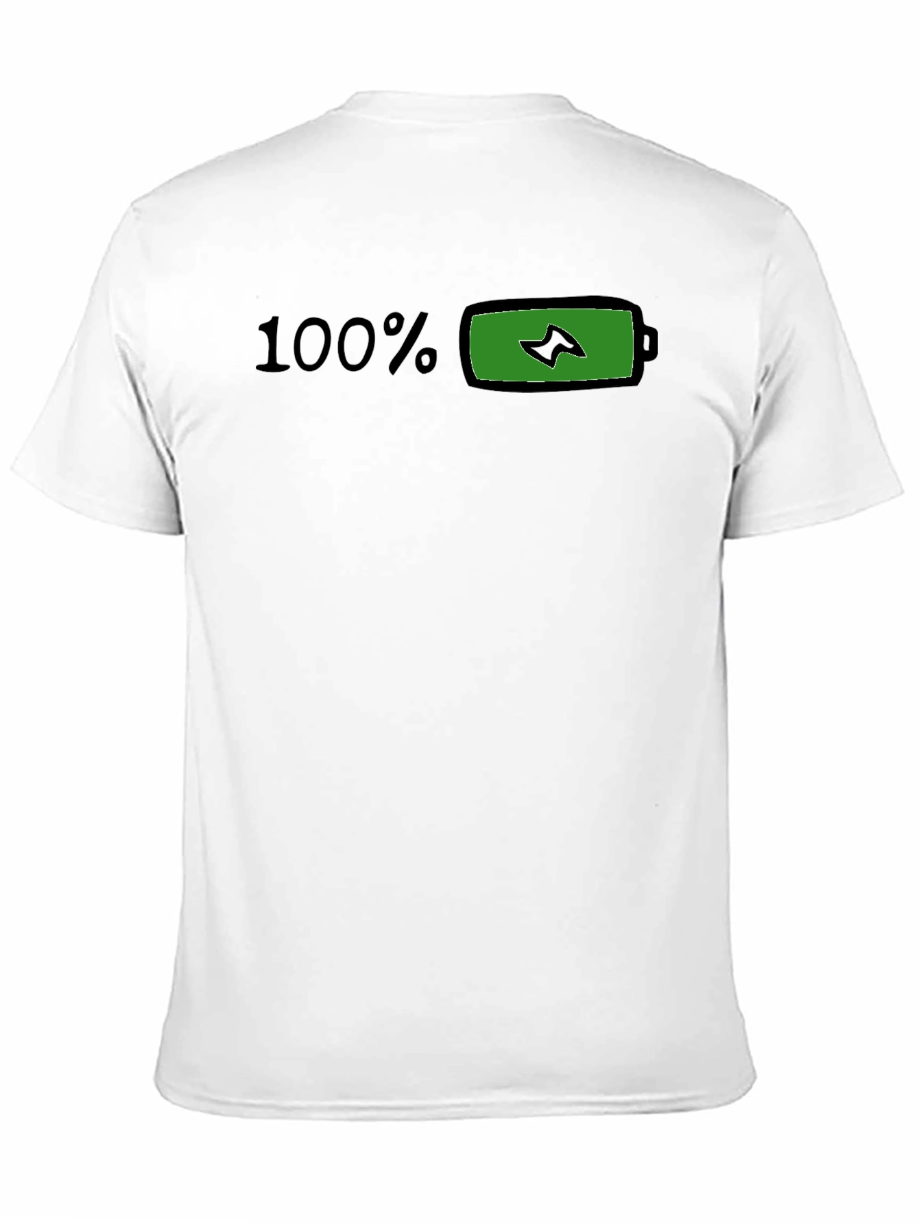 Full Battery T-Shirt - Black 100% Charged