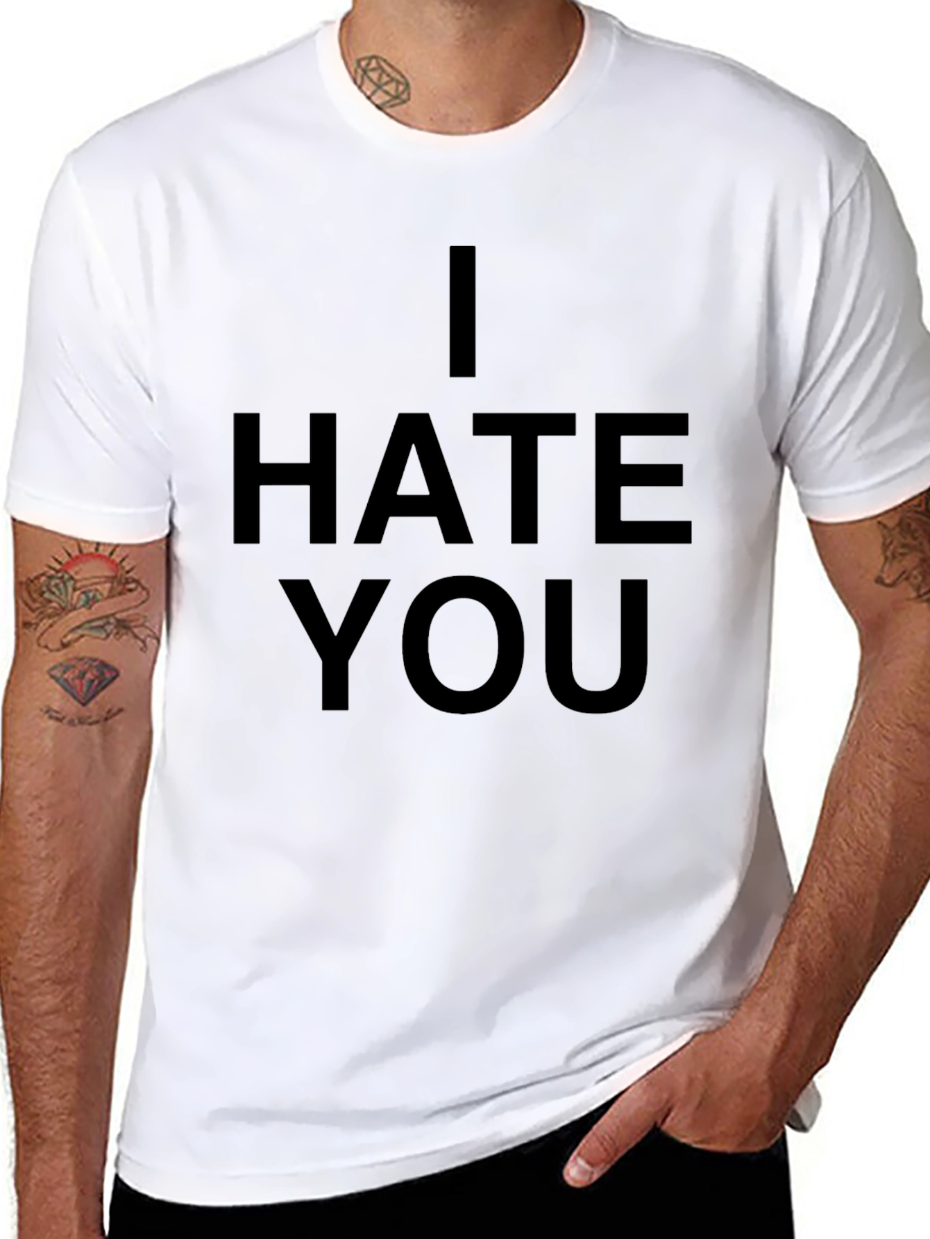I Hate You Graphic Tee - Bold Statement Shirt