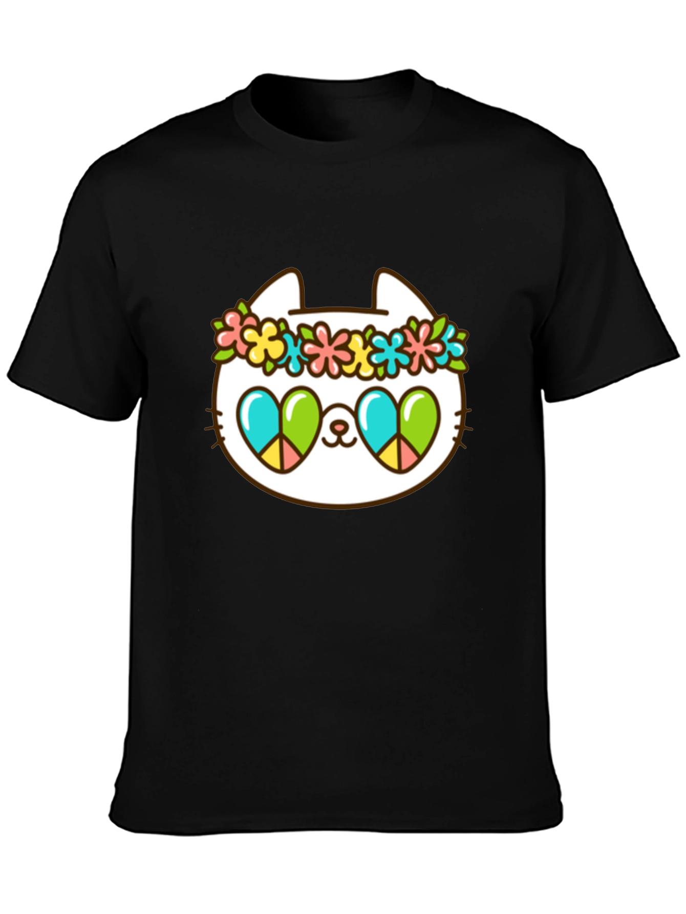 Cool Cat Peace Sign T-Shirt