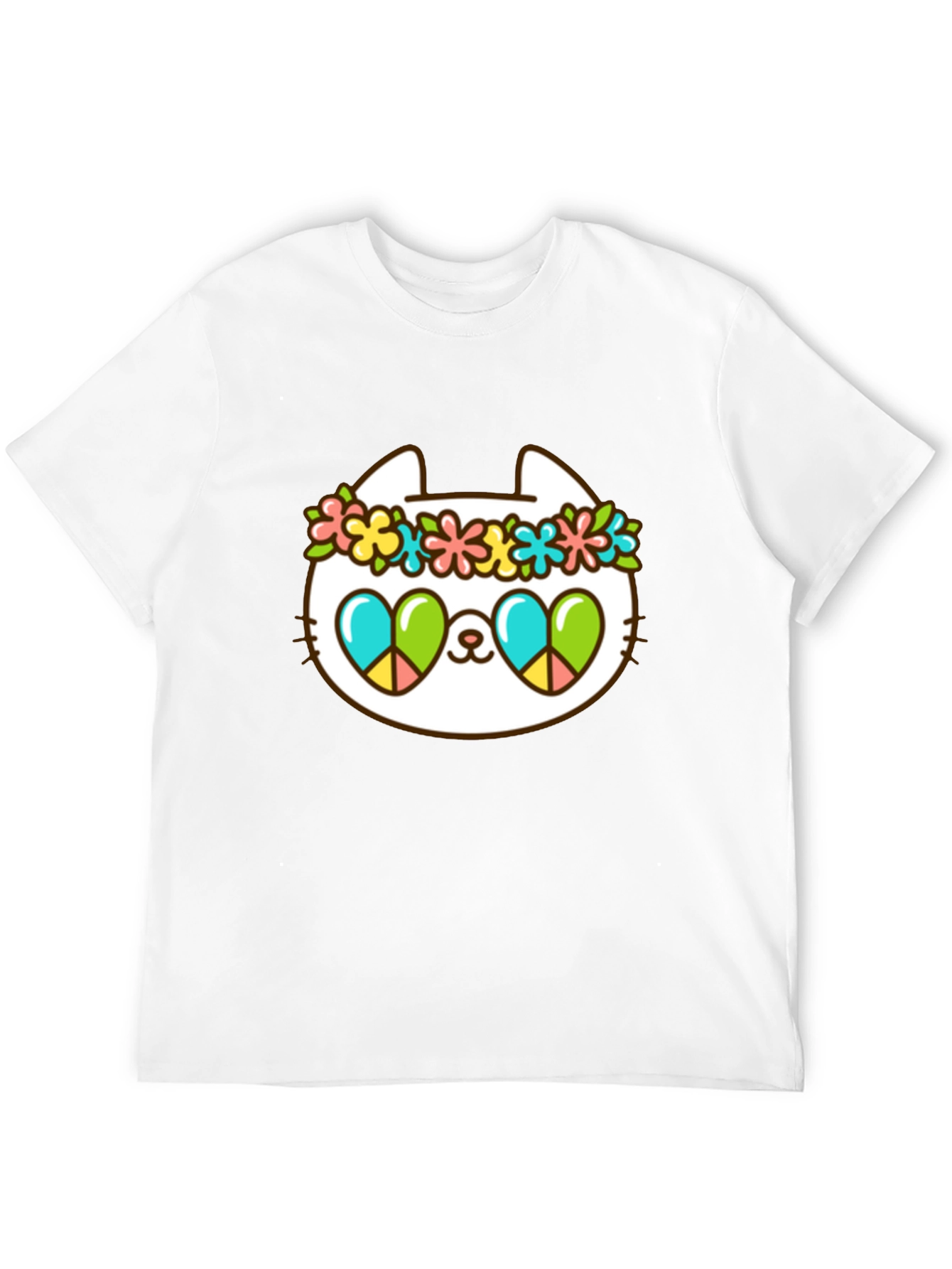 Cool Cat Peace Sign T-Shirt