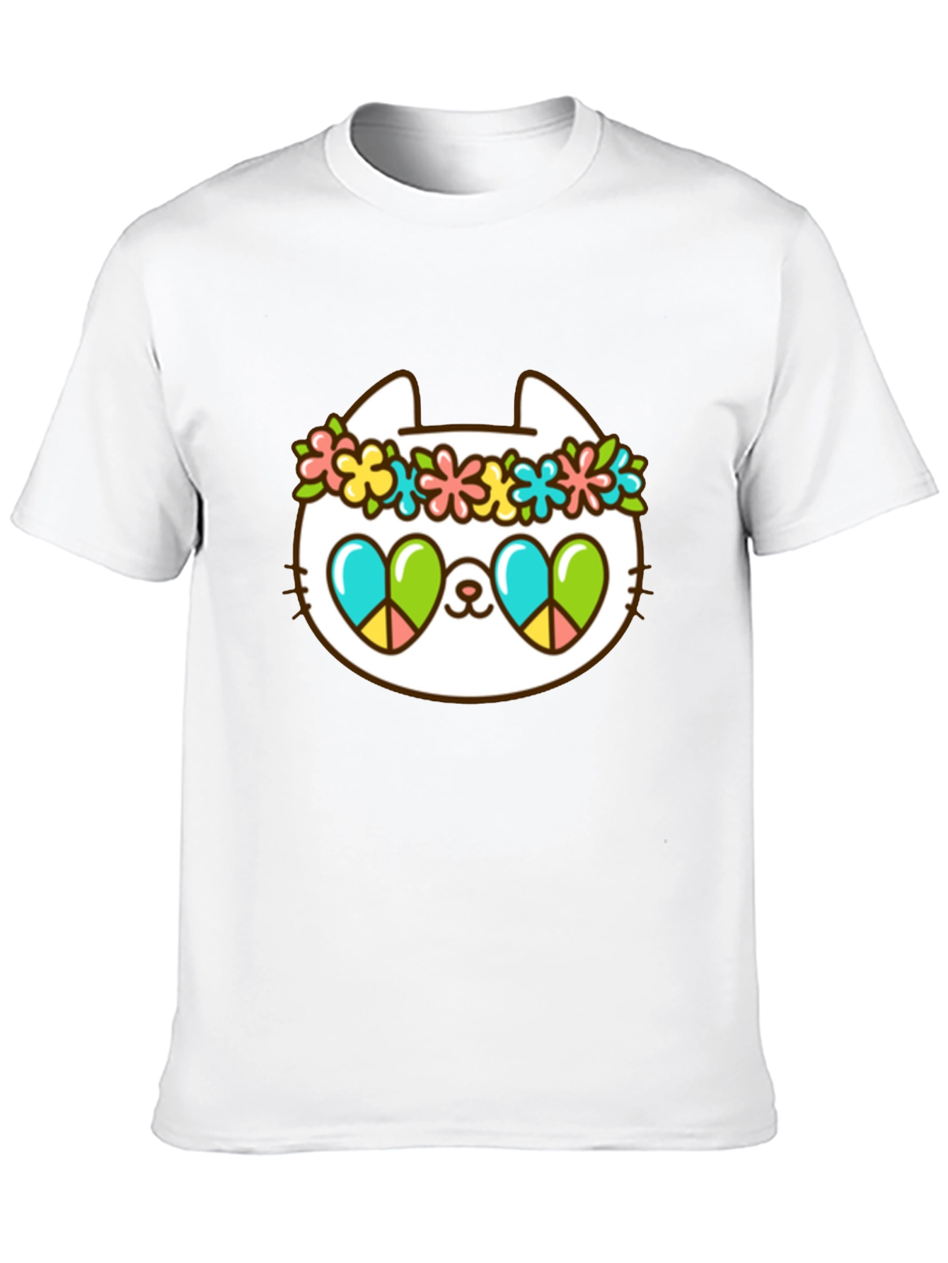 Cool Cat Peace Sign T-Shirt