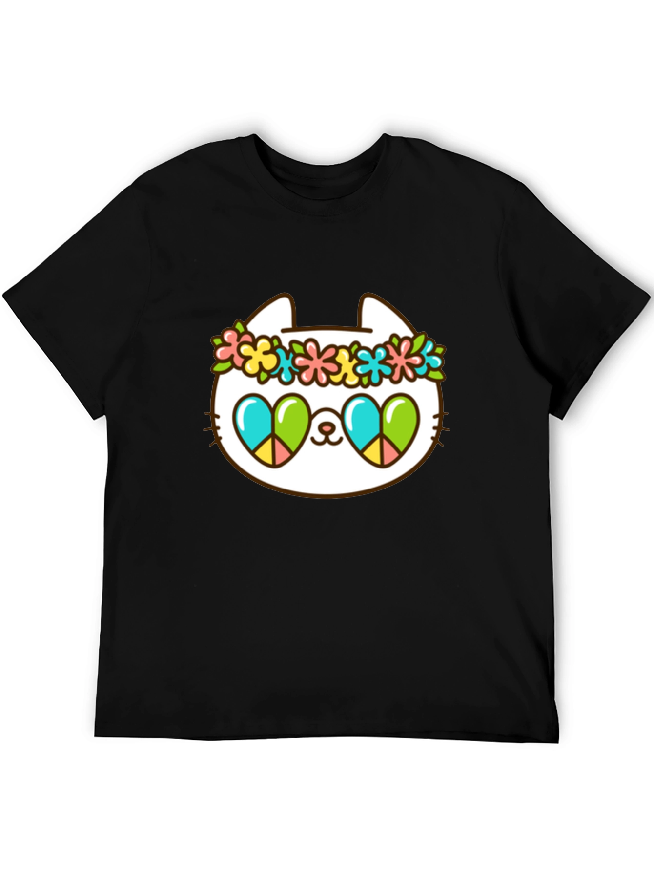 Cool Cat Peace Sign T-Shirt