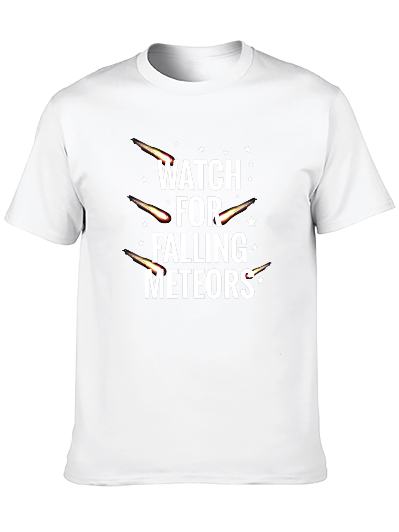 Watch for Falling Meteors Black T-Shirt