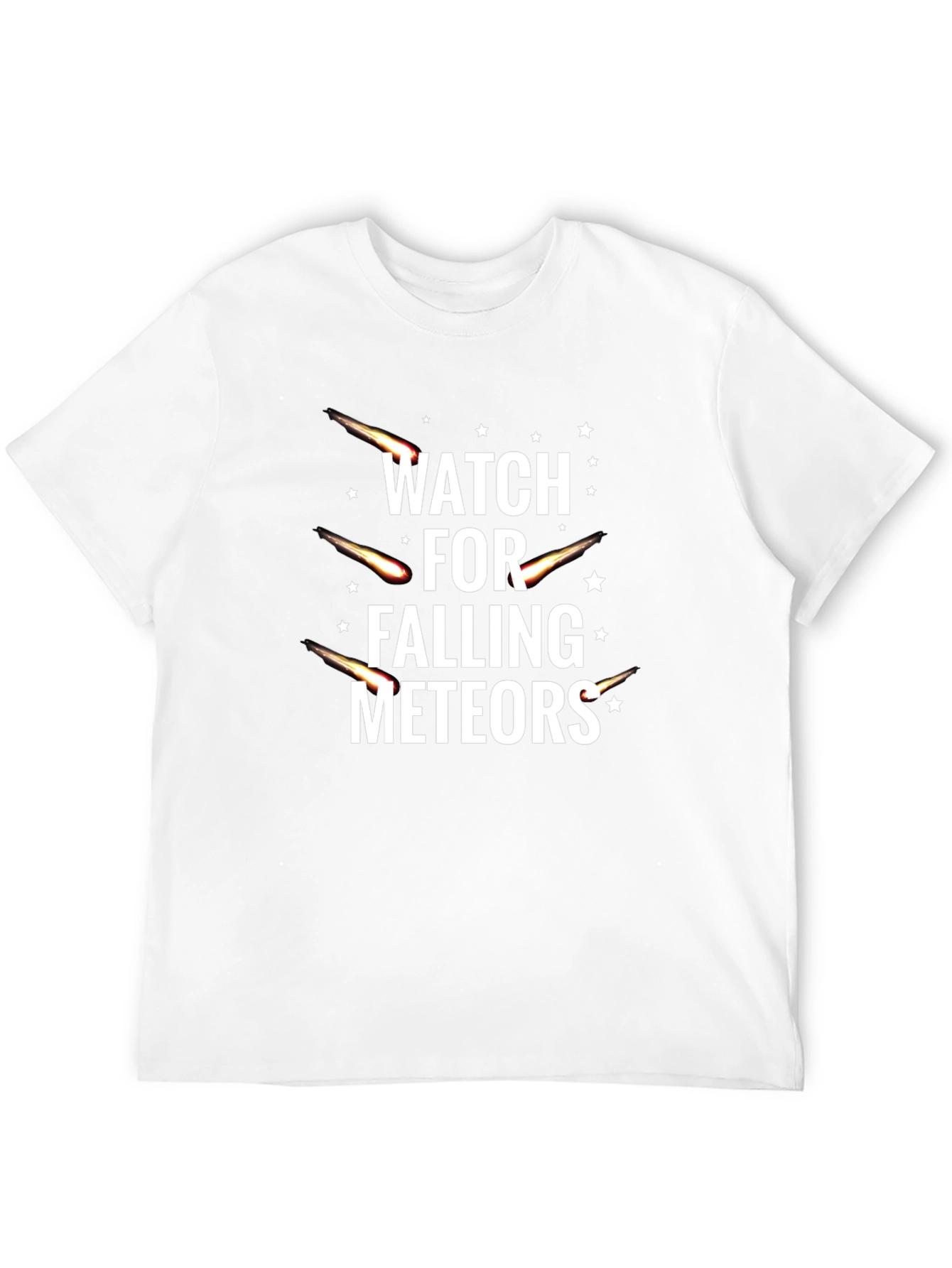 Watch for Falling Meteors Black T-Shirt