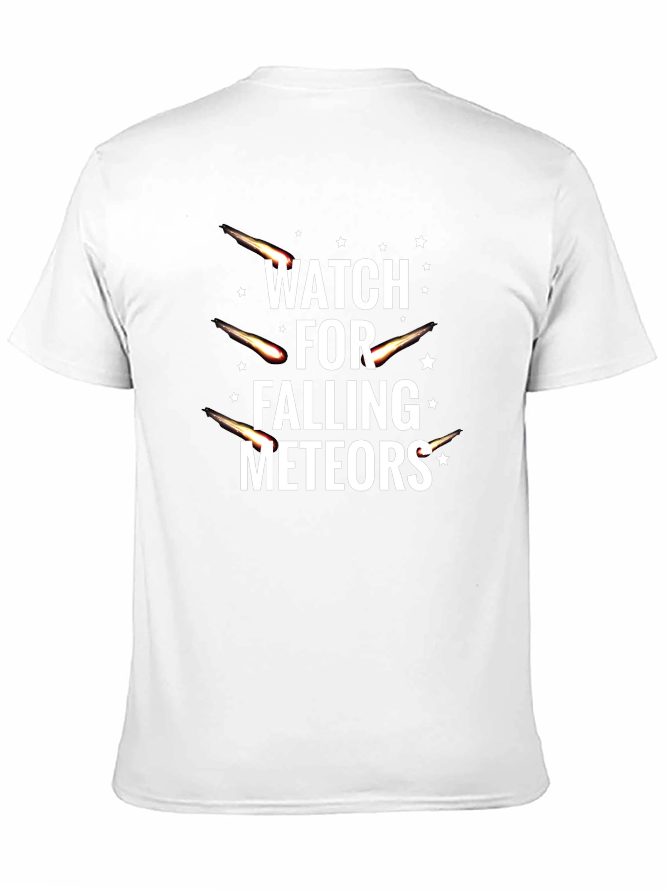 Watch for Falling Meteors Black T-Shirt